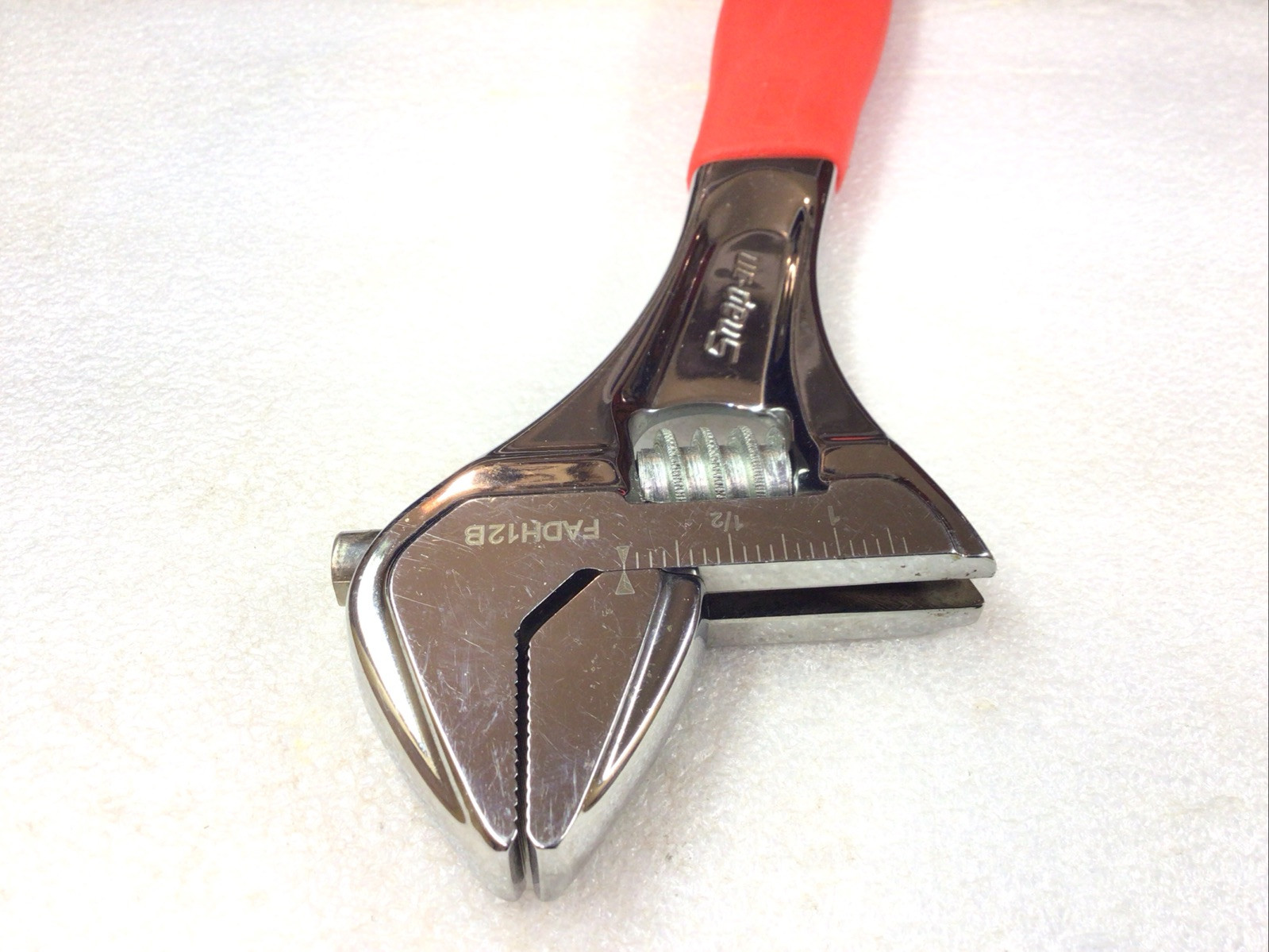 Snap On FADH12B – Flank Drive+ Adj. Wrench, 12” or 300mm, Red Soft Grip-USA-NICE