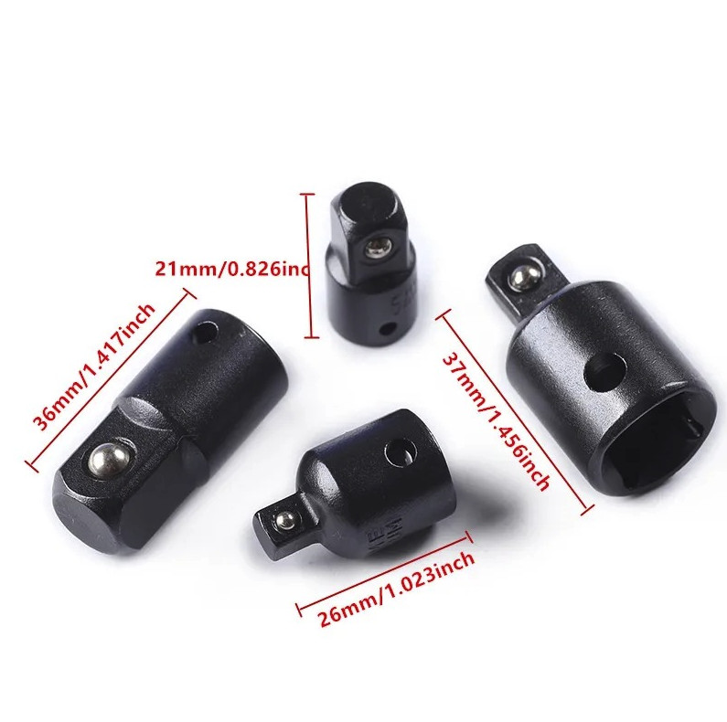 12pcs Impact Socket Adapter & Reducer Set Drill Extension Nut Driver Kit – NEW