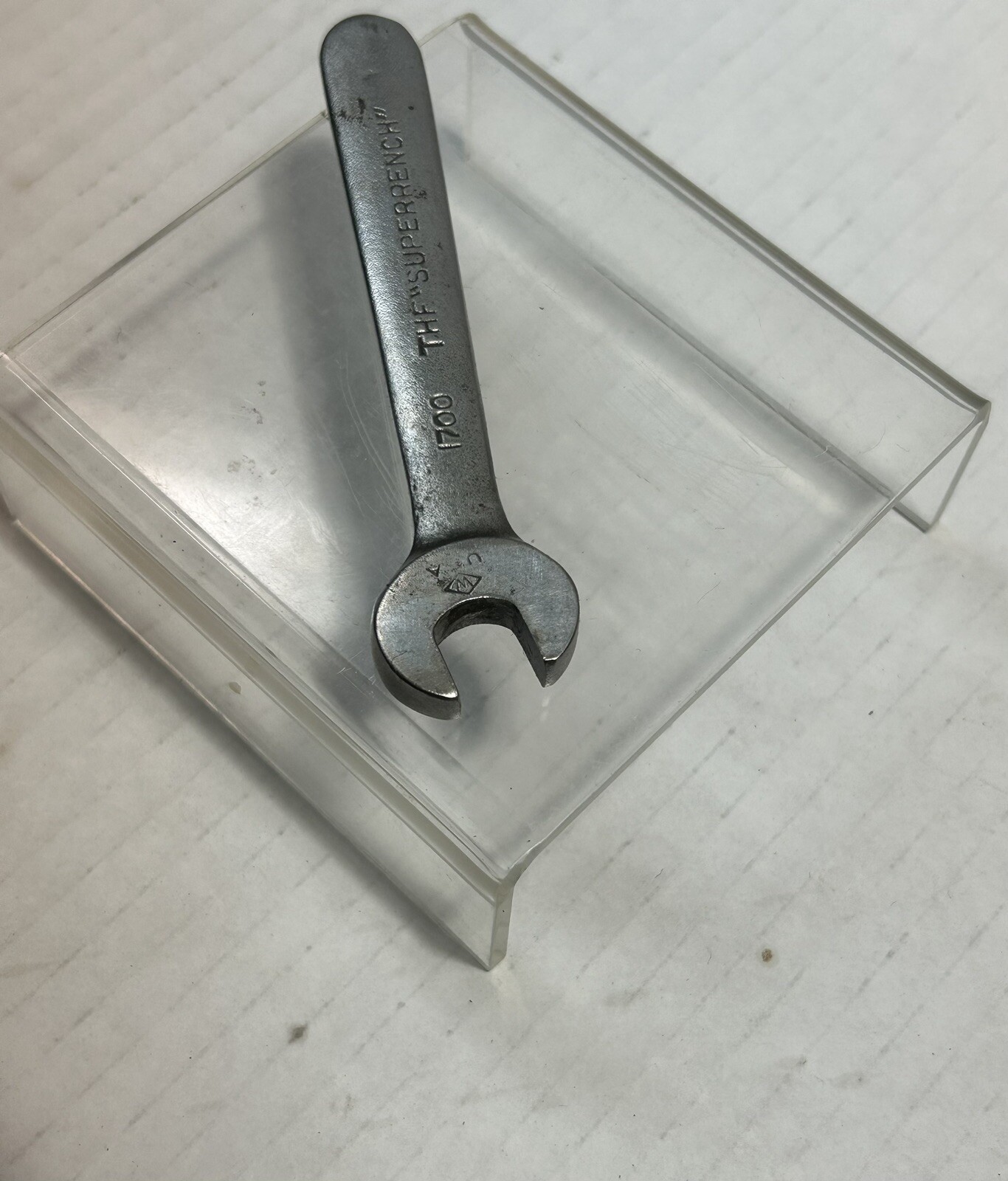 Small Vintage J.H. Williams 3/8 Open End Wrench Superrench #1700
