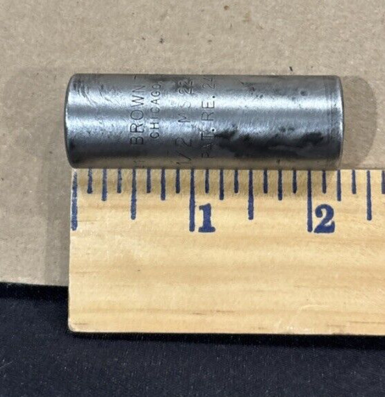 Snap On Socket Brown Impact Tools Chicago USA 1/2 MS2216 PAT RE 24062 Vtg USA