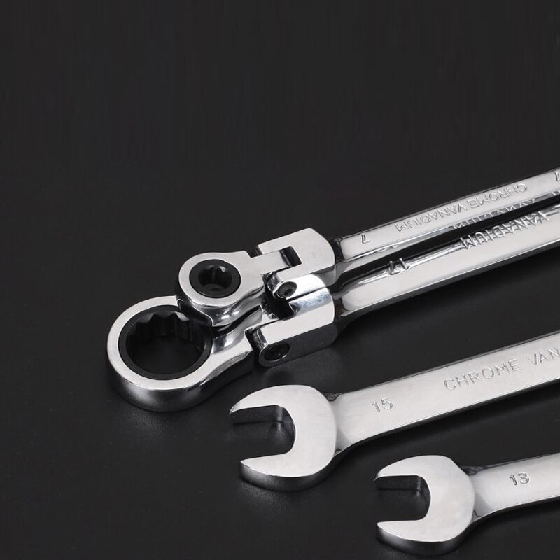 Flexible Ratchet Wrench 6-32mm Spanner Gear Ring Ratcheting Metric Flex Head