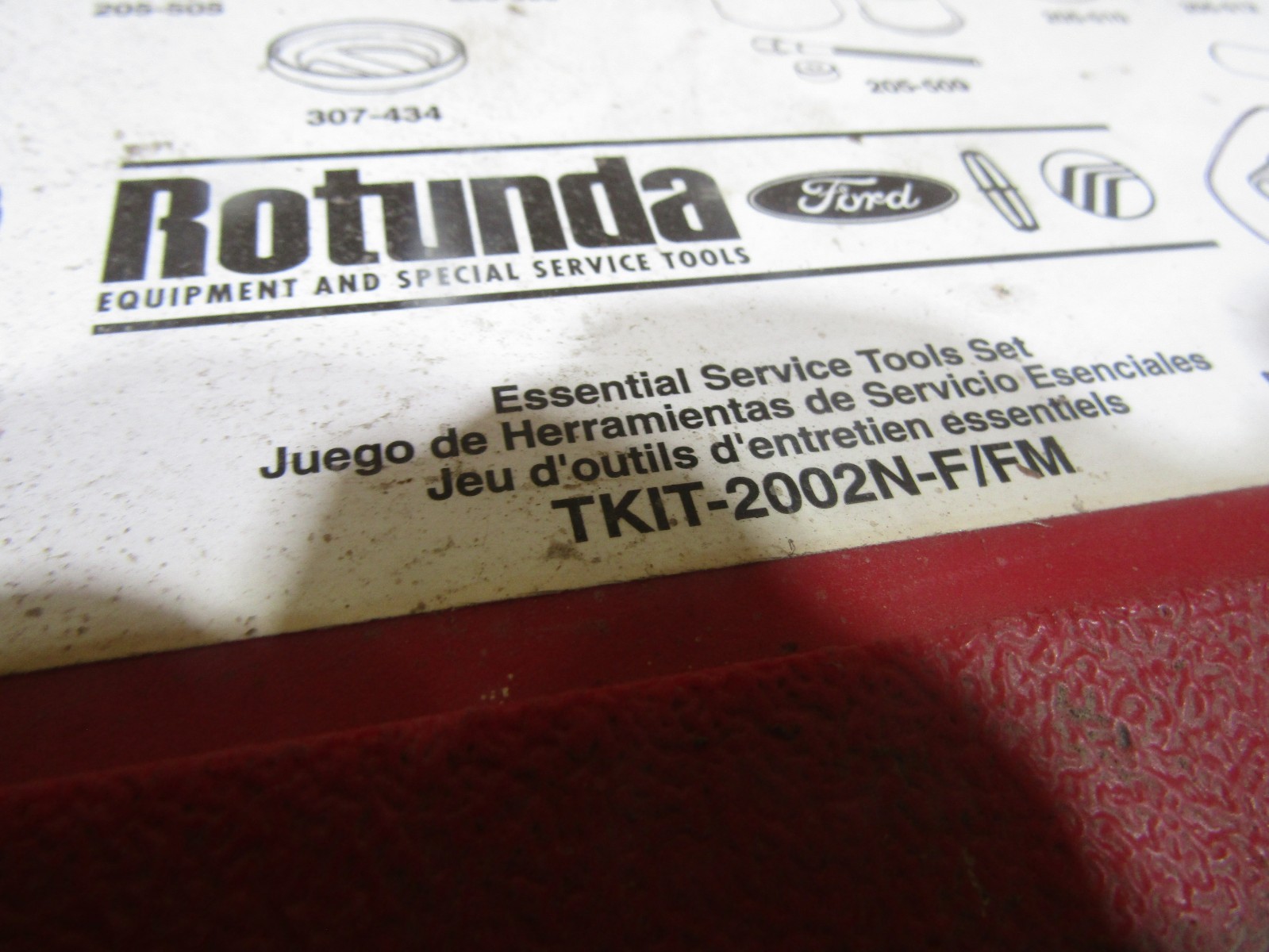 TKIT-2002N-F/FM Ford Rotunda ESSENTIAL SERVICE TOOL KIT *INCOMPLETE* #104