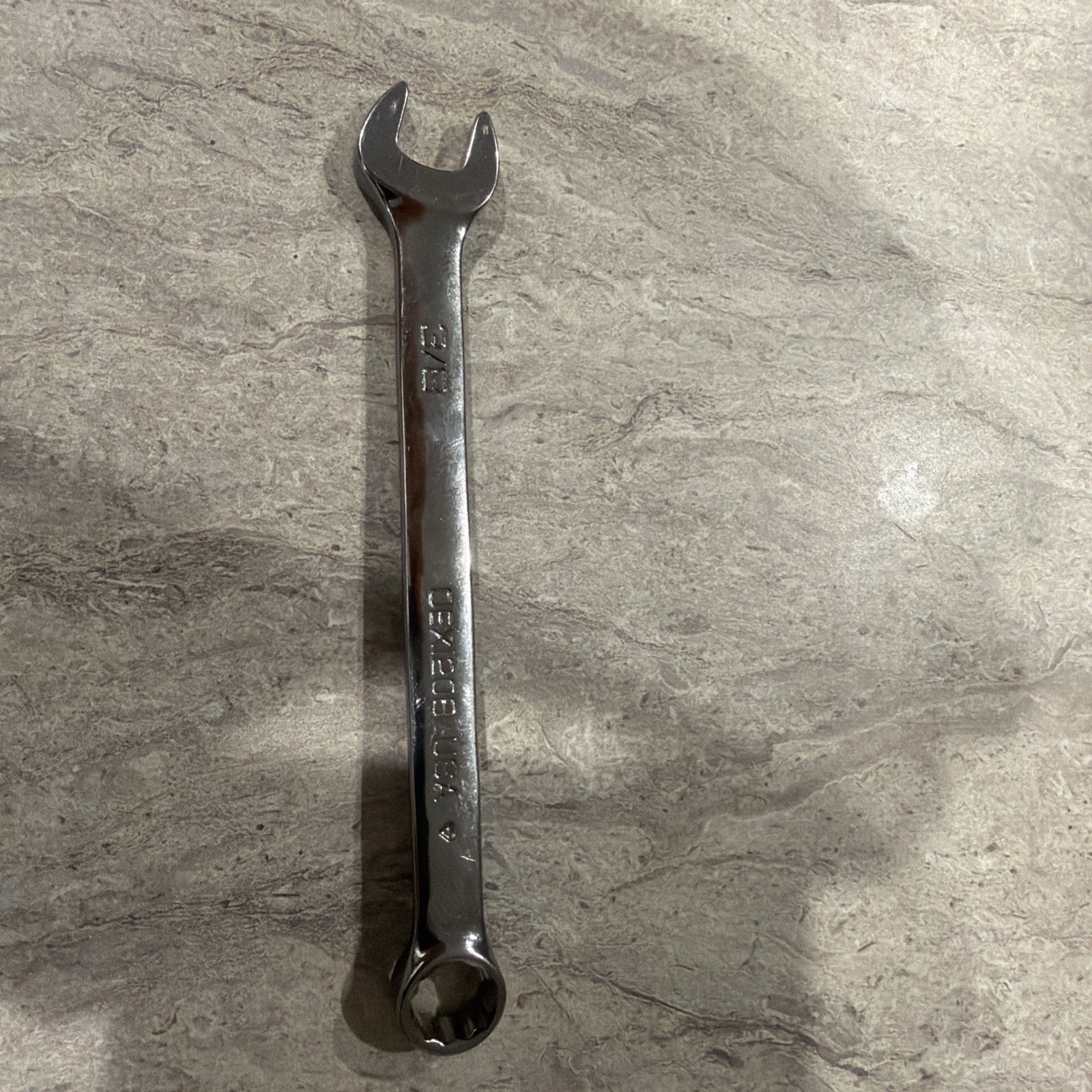 Snap On Tools Open End Combination Short Wrench 3/8”, OEX120B, 12pt, New Logo