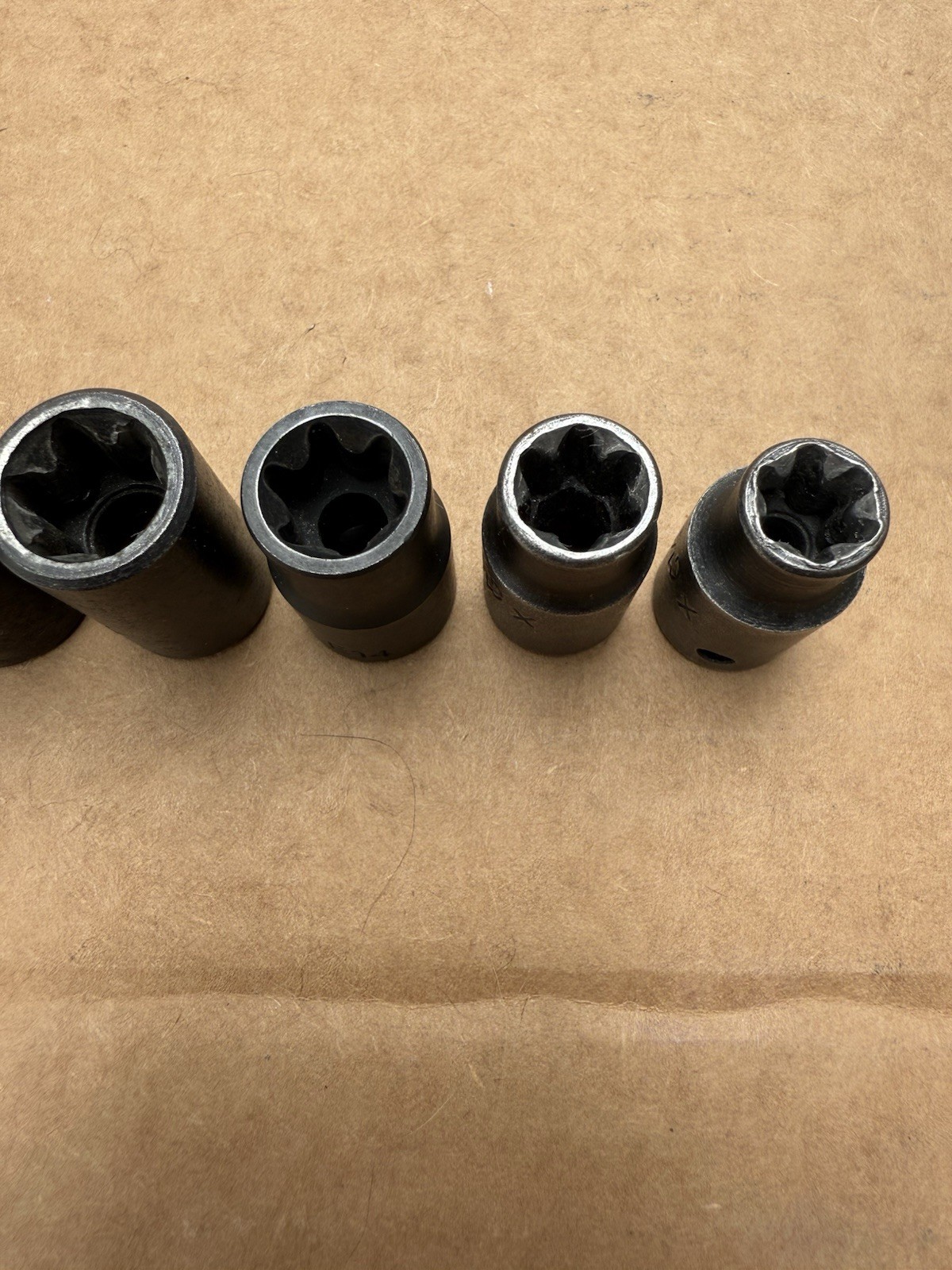 Mac Tools Snap 6 pc set Impact E Torx 1/2 & 3/8 dr E10, E12, E14, E16, E18, E20
