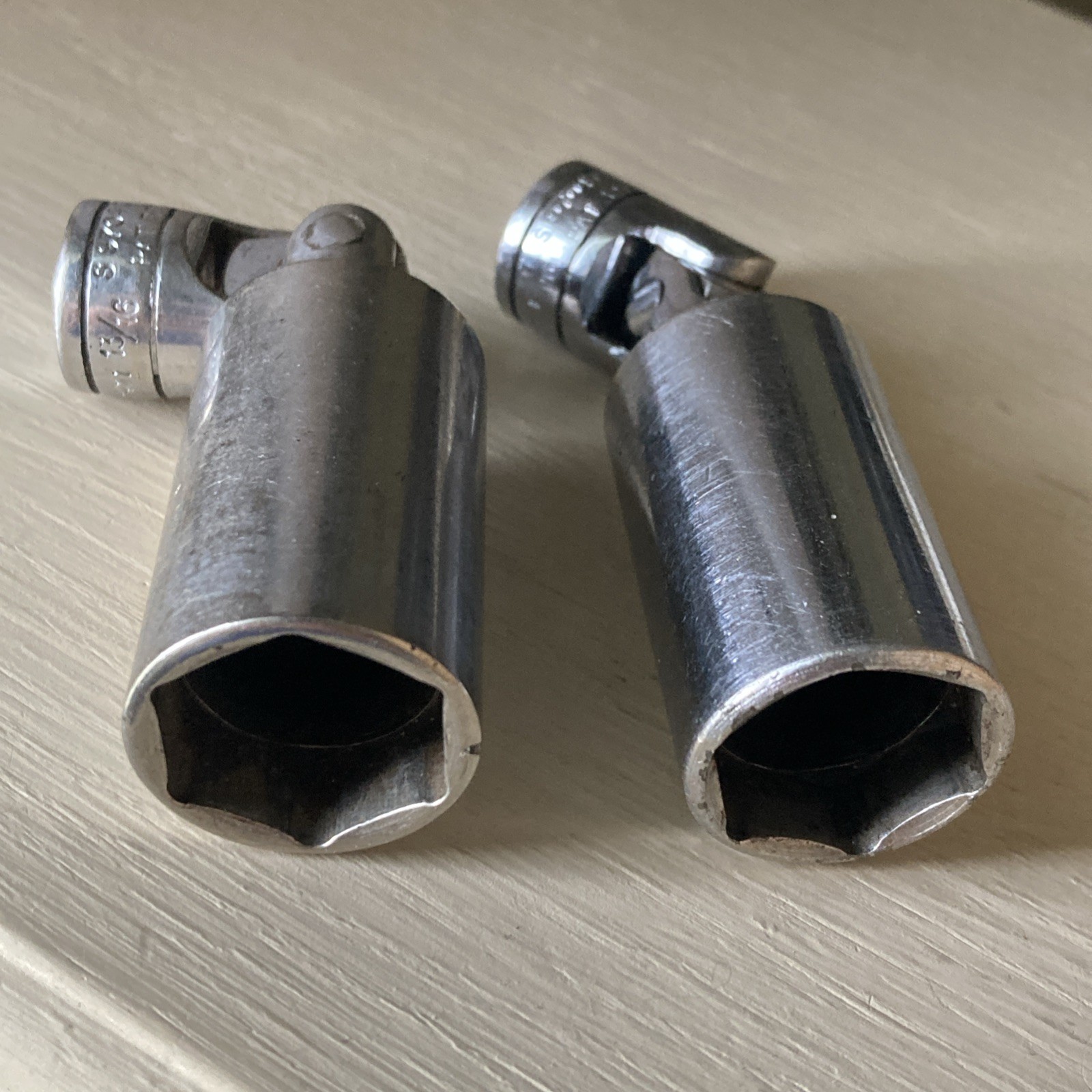 TWO Snap On Swivel Tools Both 13/16 S9704 CFU Made In USA (initials engraved)