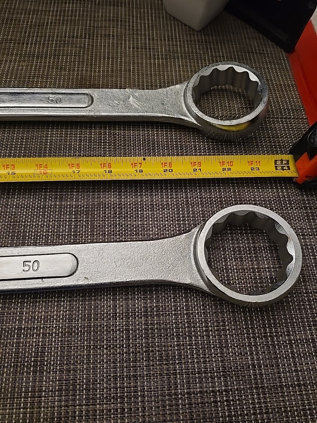 2 QTY, OEM TOOLS, 50 MM Jumbo COMBINATION WRENCHS! NEW! HIGH QUALITY! NOT 1, 2!