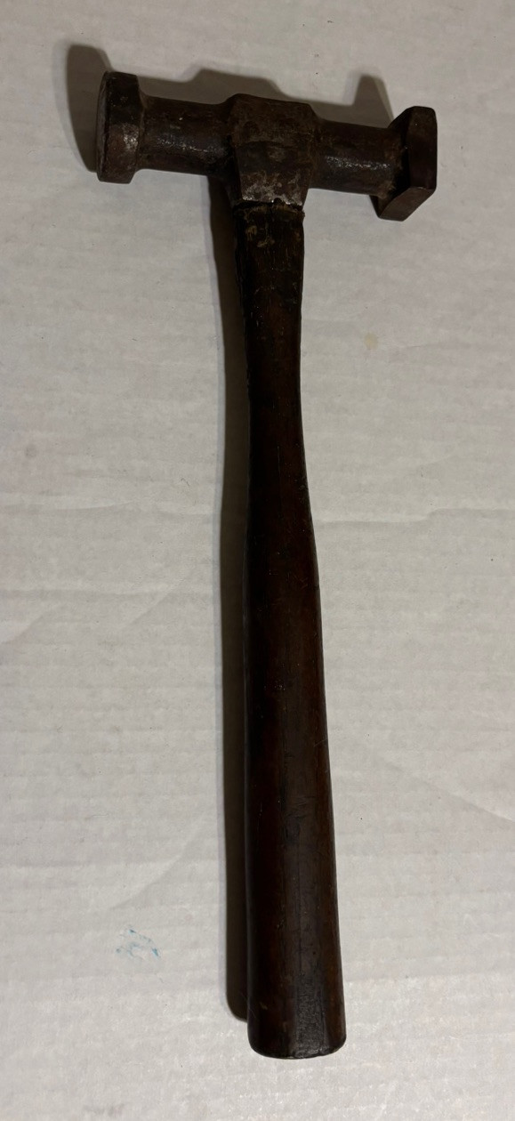 Vintage Auto Body Hammer Tool Metalwork 11″ Wood Handle