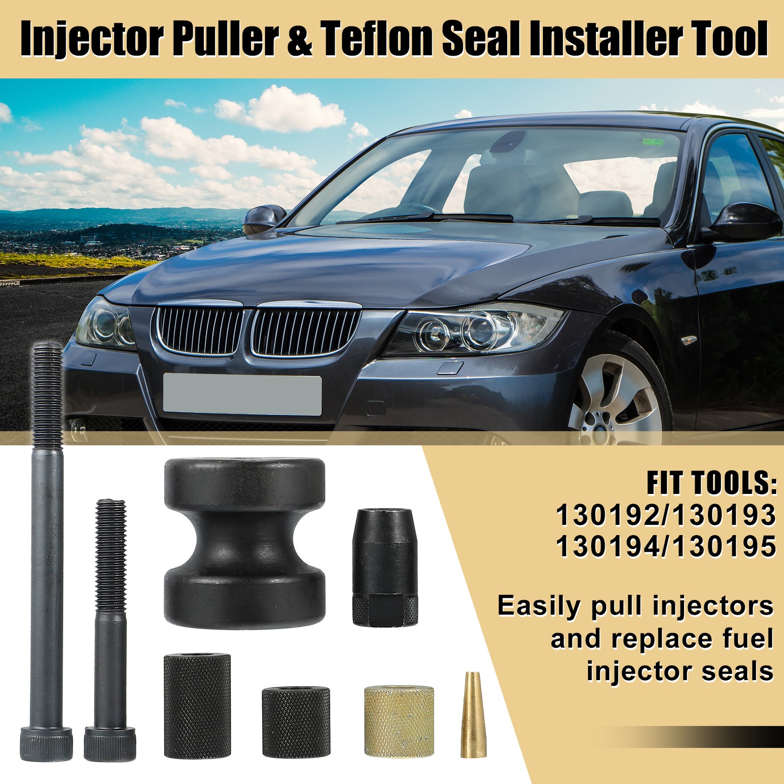 1 Set Injector Puller and Seal Installer Tools for BMW N14 N18 N54 130192 130195