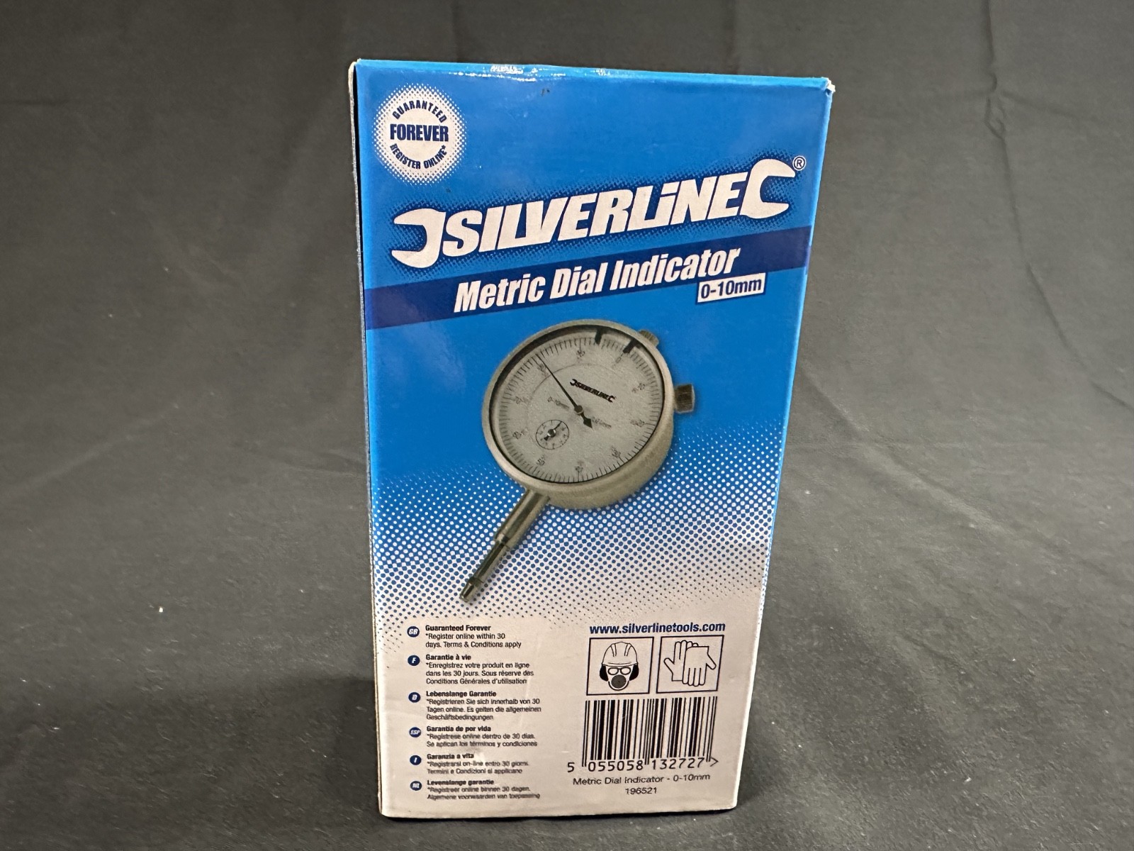 Metric Dial Indicator 0-10mm Silverline 196521 Boxed