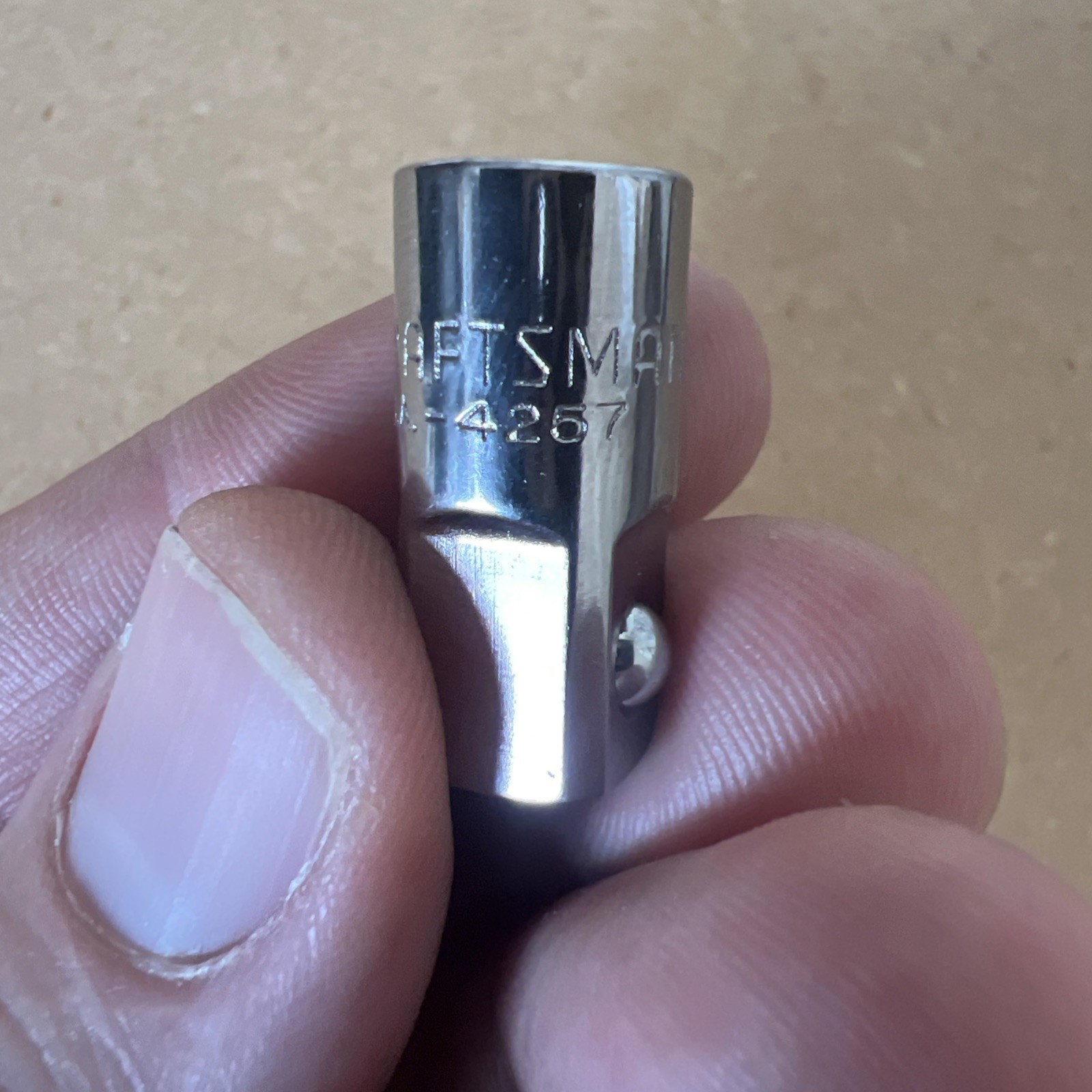 Craftsman 1/4″ to 3/8″ Drive Socket Adapter G #4257 Increaser USA Made NEW