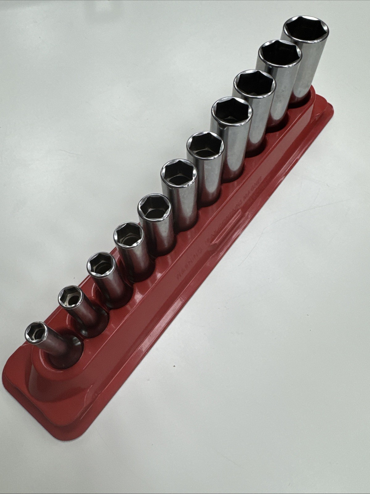 For Snap-on Tools 11pc 3/8″ Drive SAE 6 Point Deep Chrome Socket Set 211SFSY
