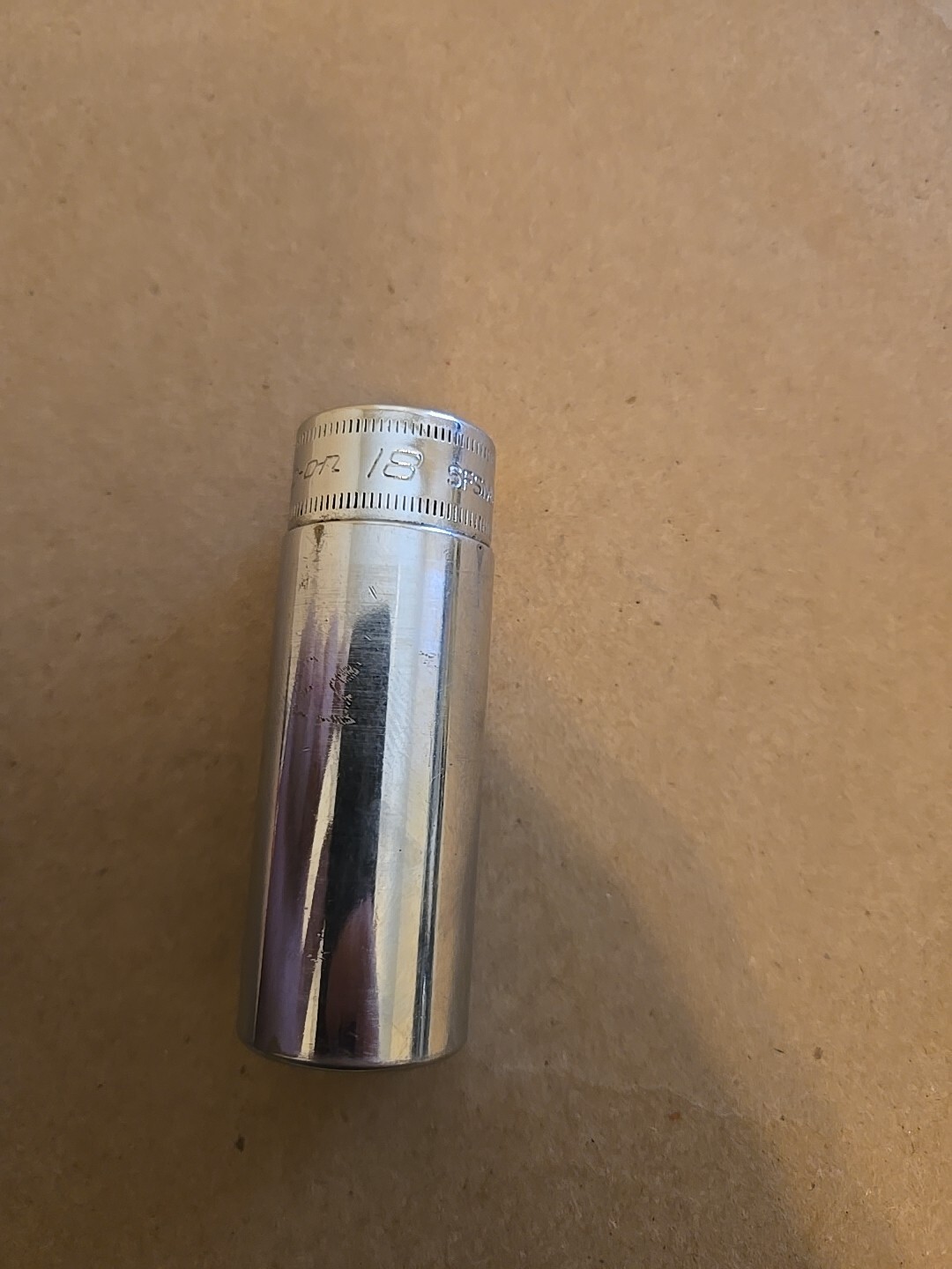 Snap On 3/8″ Drive 18MM 6PT Chrome Deep Socket SFSM18