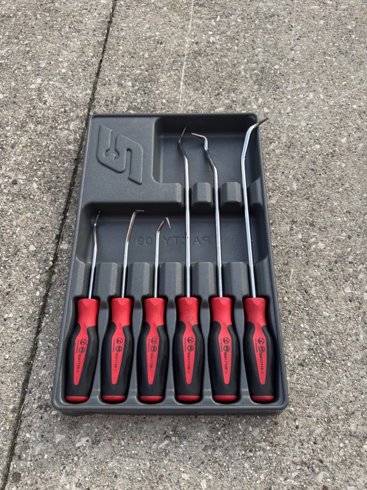 Snap-On RED 6 Pc Soft Grip Radiator Hose Pick Set SGRHT6BR