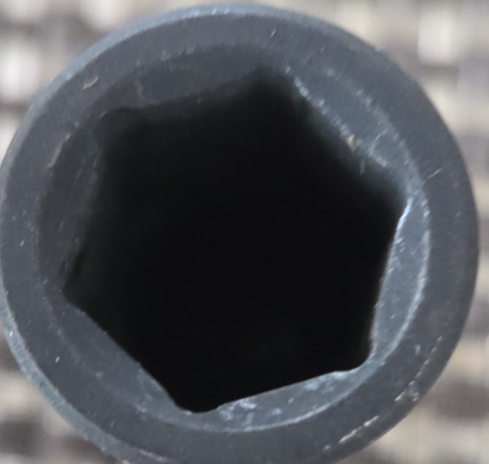 Deep Hub Axle Nut Impact Socket Metric 30mm 6-Pt 1/2″ Drive 15 Craftsman SAE 7/8