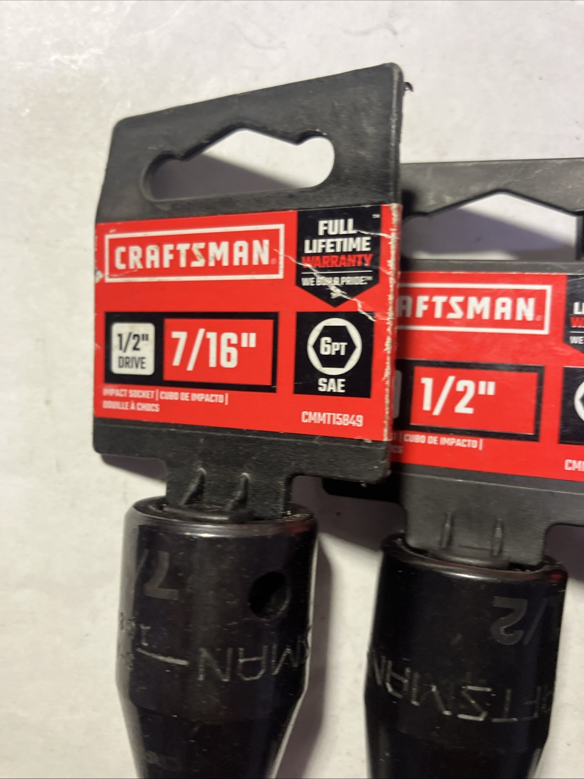 Craftsman Six (6) Piece Impact Sockets 1/2″ Drive (New with Tags) See Photos
