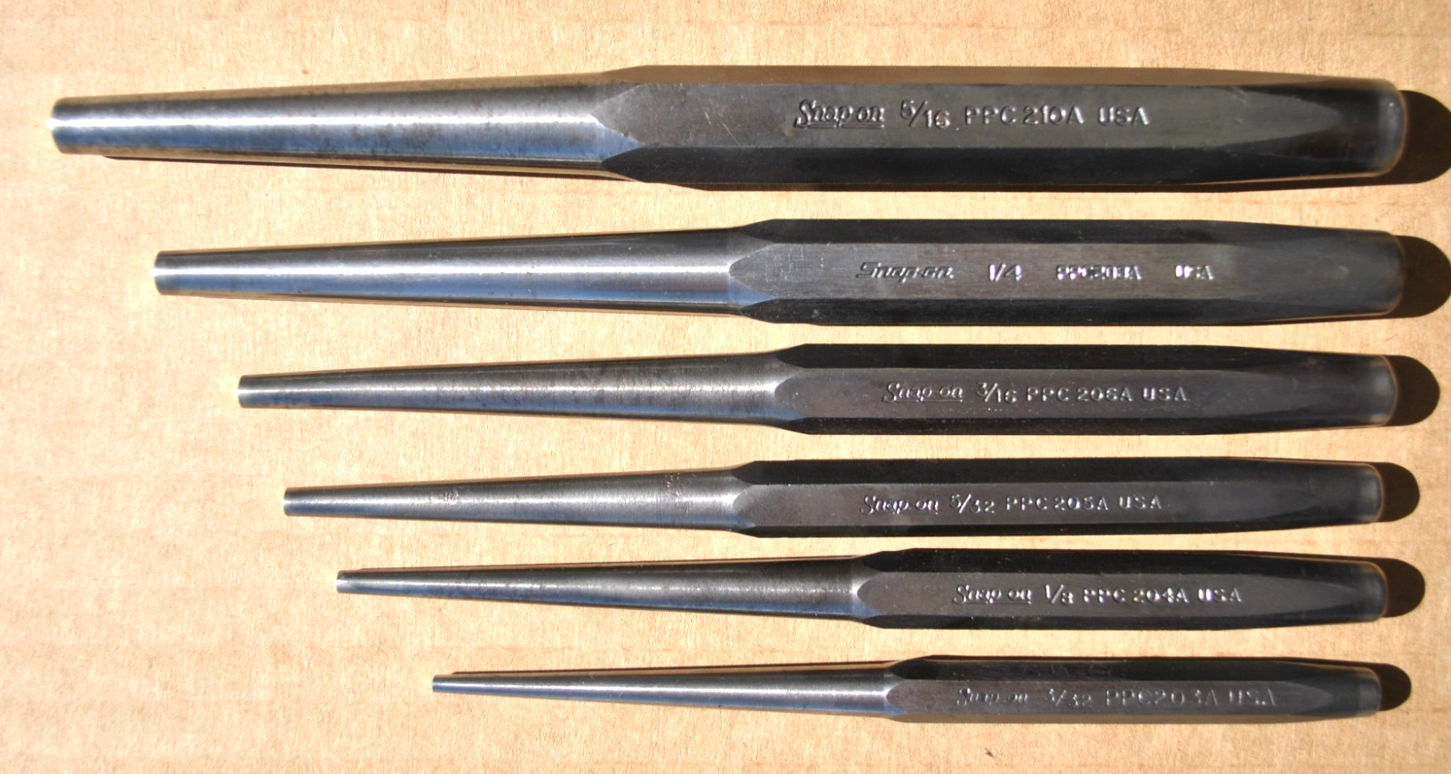 Snap On Tools 20 pc Punch and Chisel Set Automobile Tools Motorcycle Tools