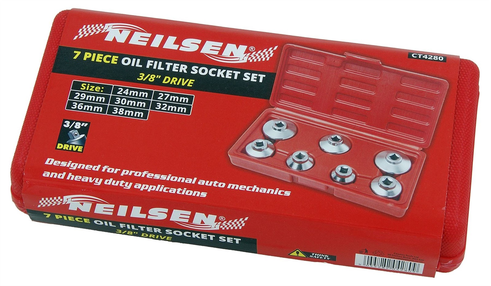 3/8″ Oil Filter Removal Socket Set – 24mm, 27mm, 29mm, 30mm, 32mm, 36mm & 38mm