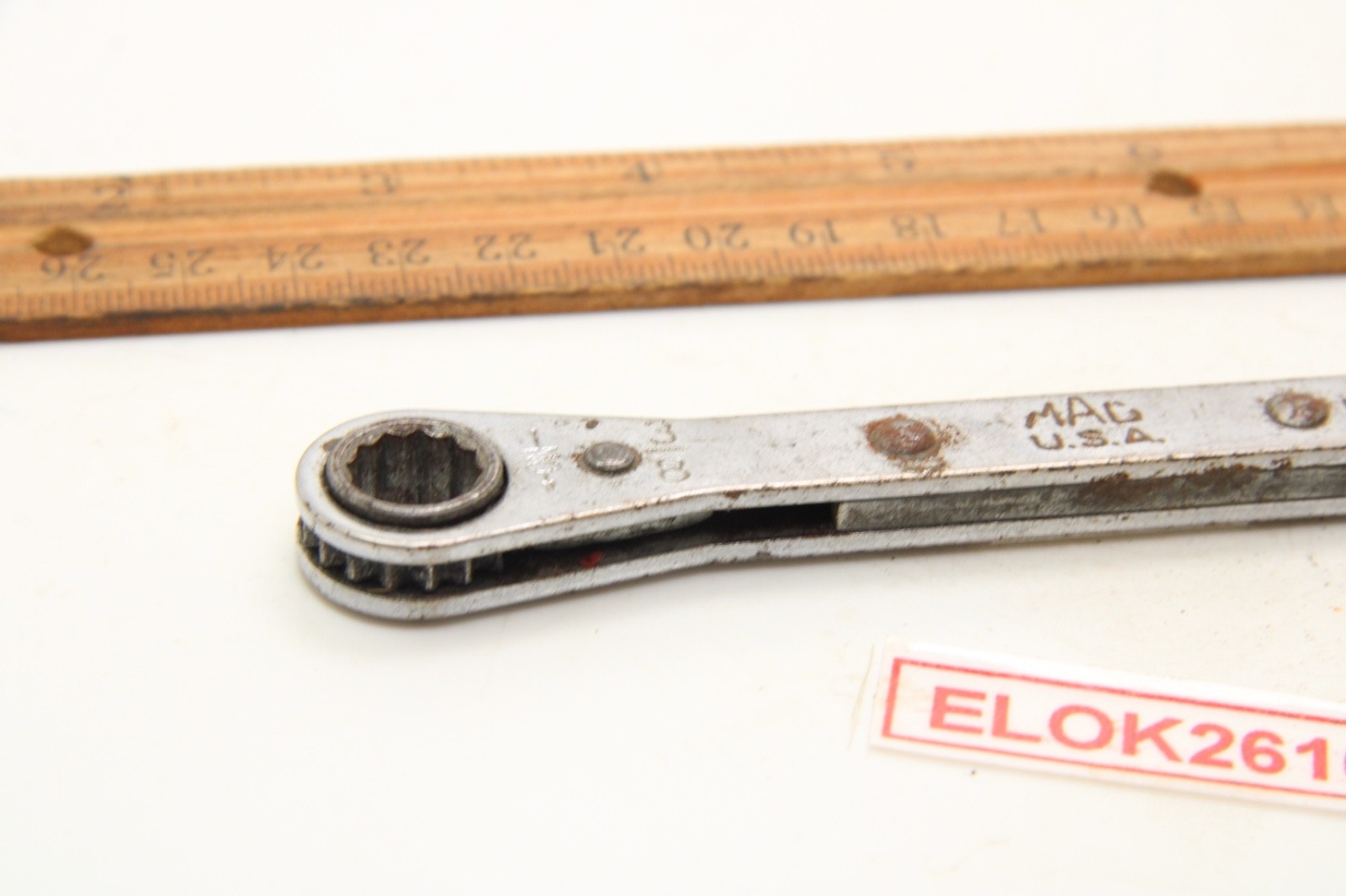 Mac Tools RWT214-2 7/16″ x 3/8” 12 Point SAE Ratcheting Box Wrench USA