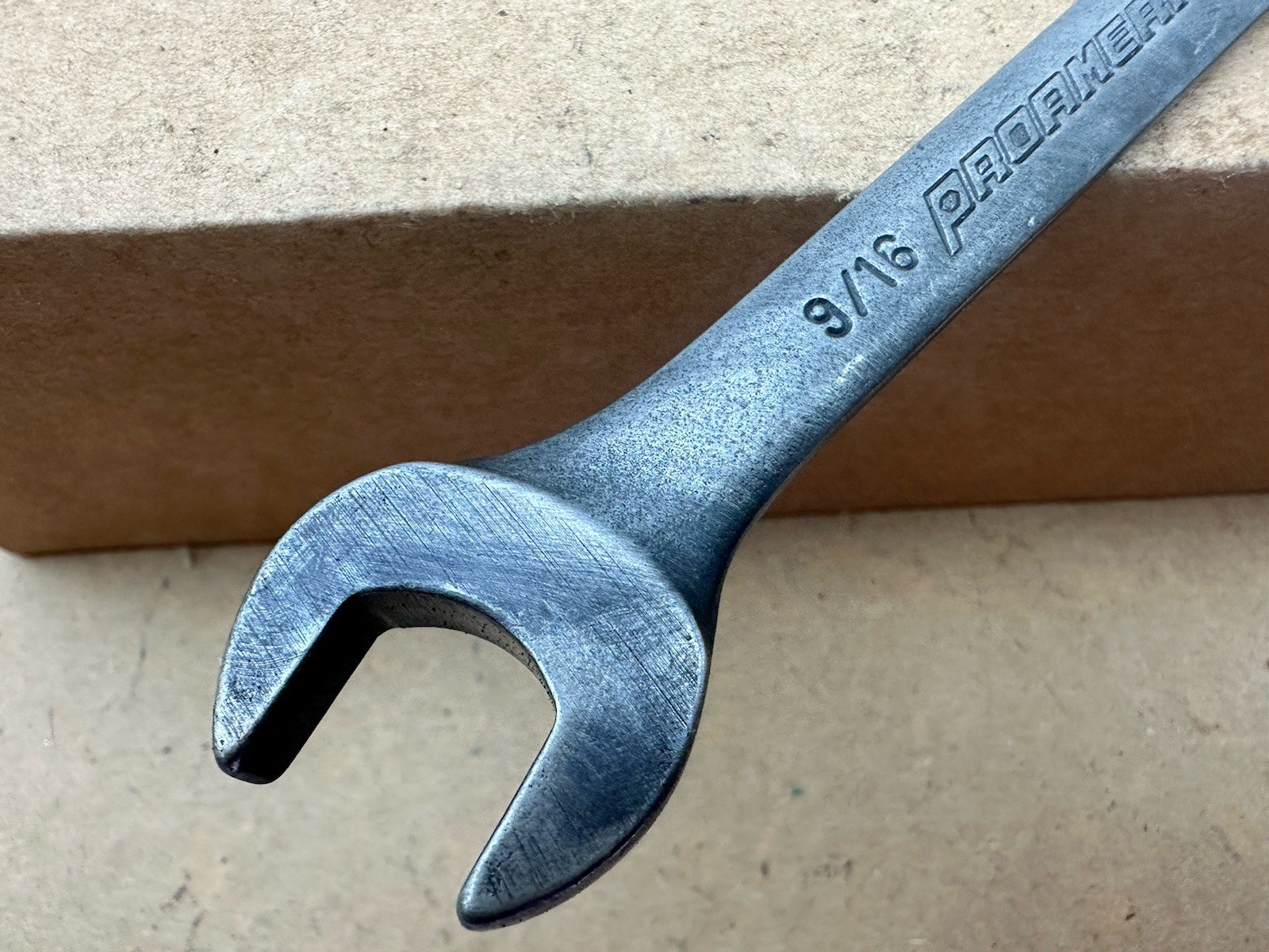 PROAMERICA 3018 DOUBLE OPEN END WRENCH 9/16 x 5/8 INCH Vintage Made USA Good