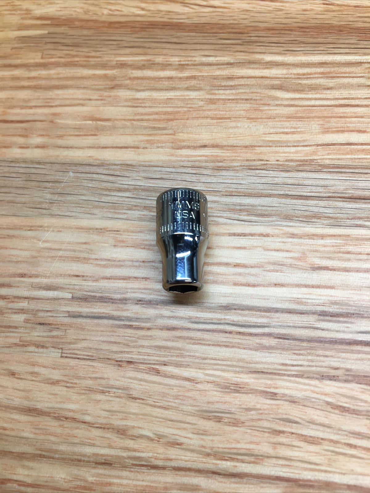 Snap-on Tools USA NEW 1/4″ Drive 6mm METRIC 6pt Shallow Chrome Socket TMM6 B1