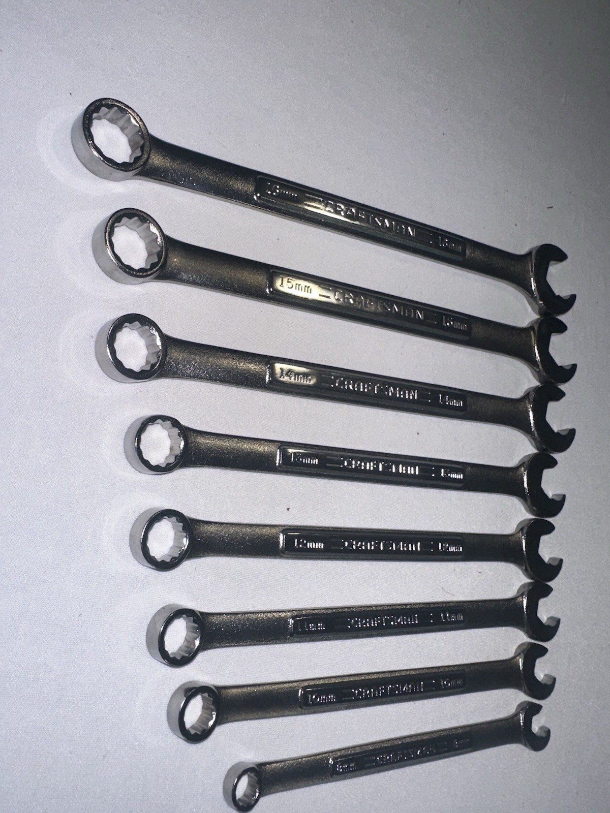 Lot Of 8 Craftsman Professional VA Speed Wrenches 8/10/11/12/13/14/15/16 MM USA