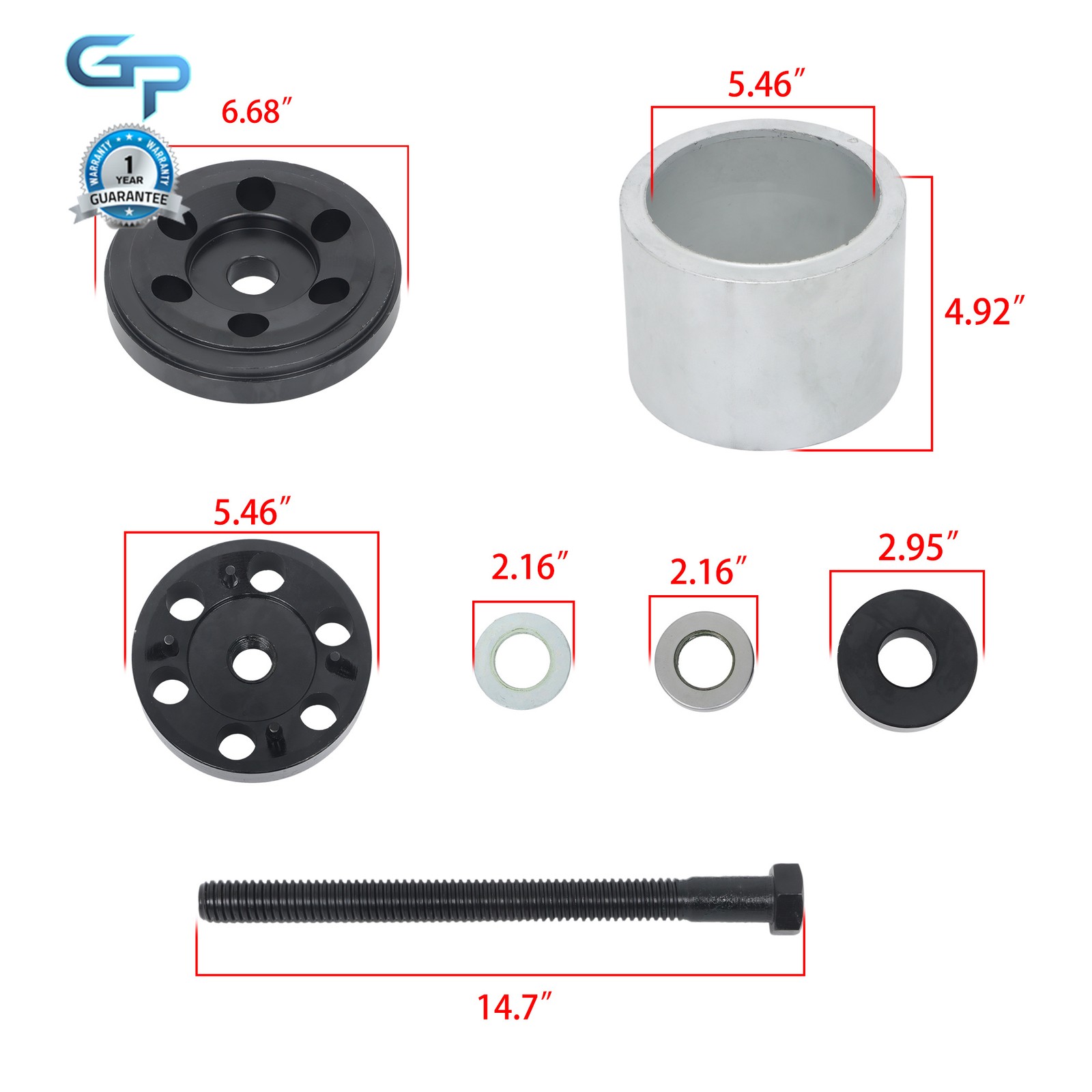 1 Set Bushing Installation Tool Narrow Bushing Replace for S24736
