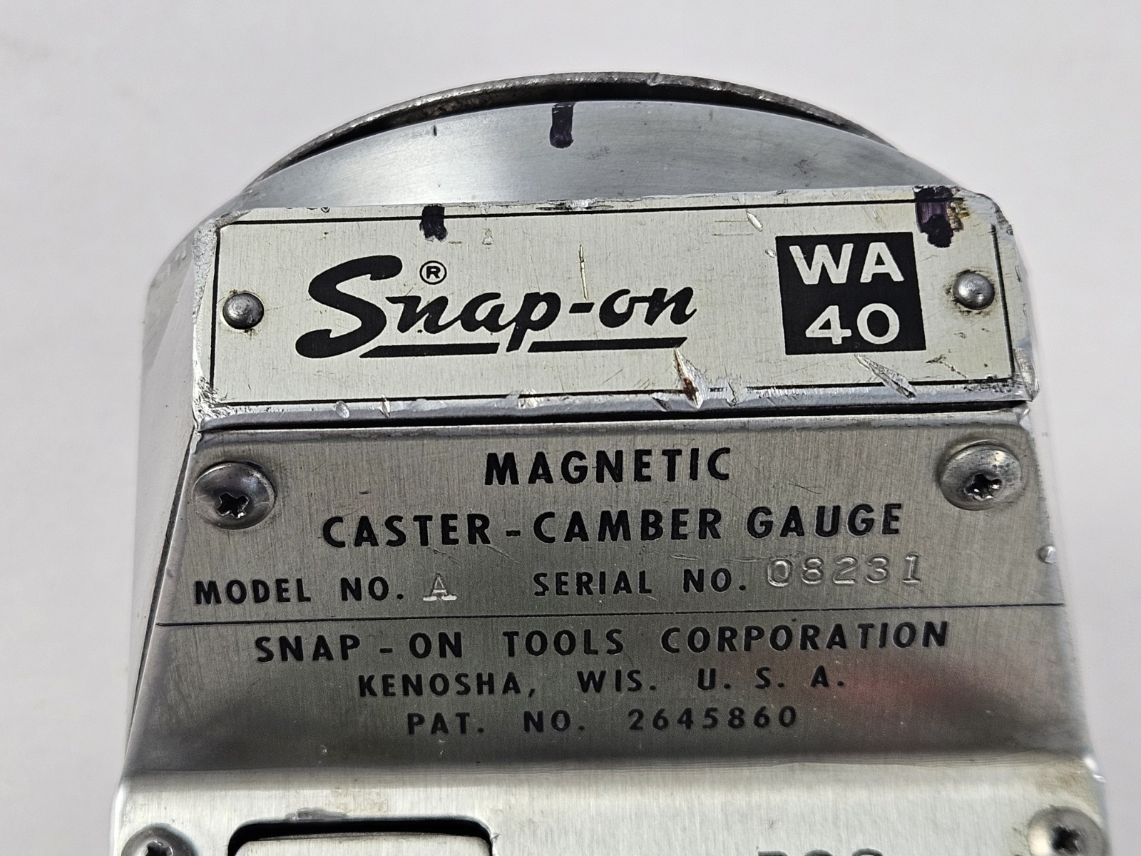 Snap-On Magnetic Caster Camber Alignment Gauges WA40 w/ Various Hub Adapters