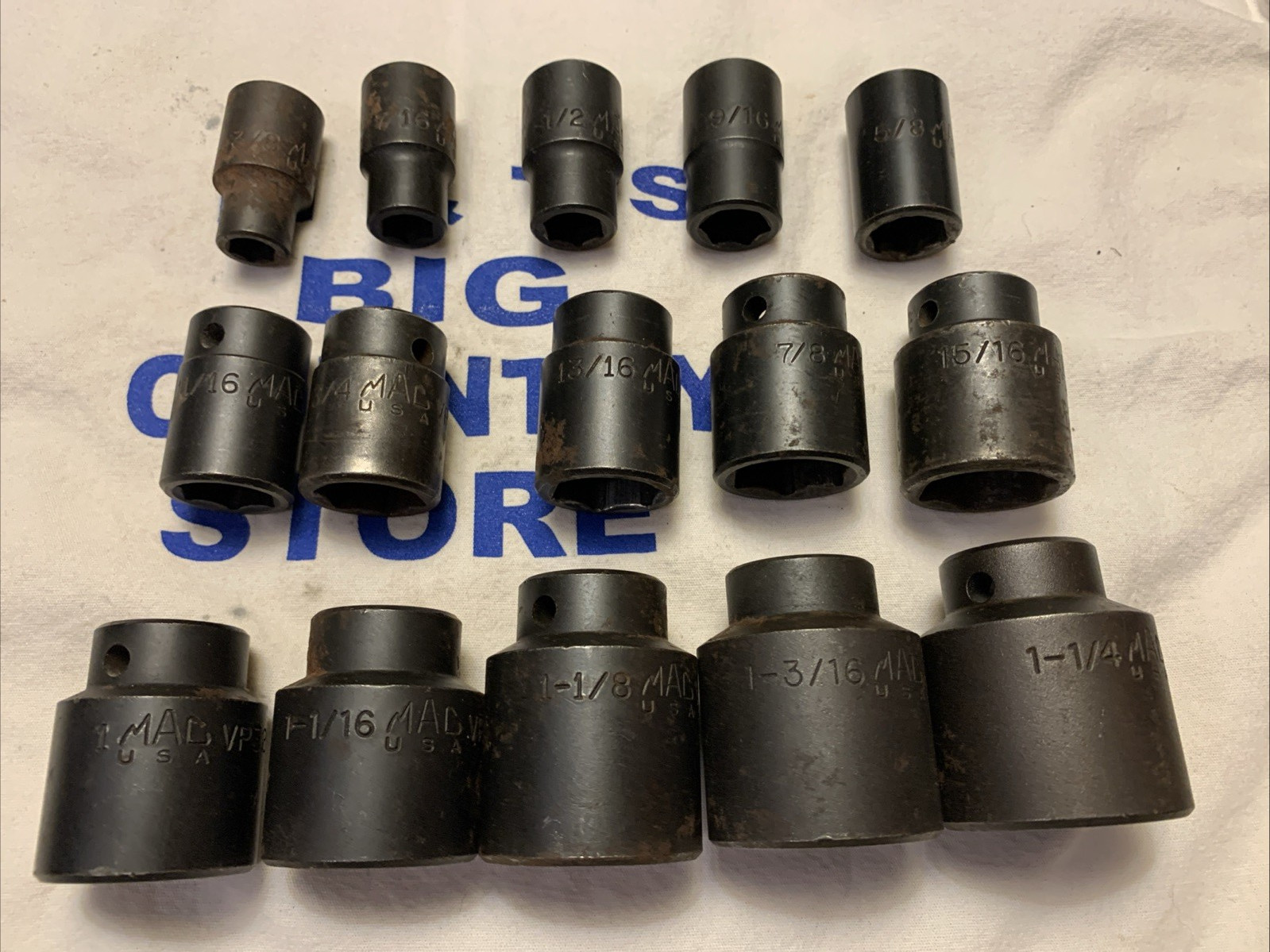 Mac Tools 1/2″ Drive 6pt SAE Shallow Impact Socket Set 3/8″ to 1-1/4″ SVP156BRPT