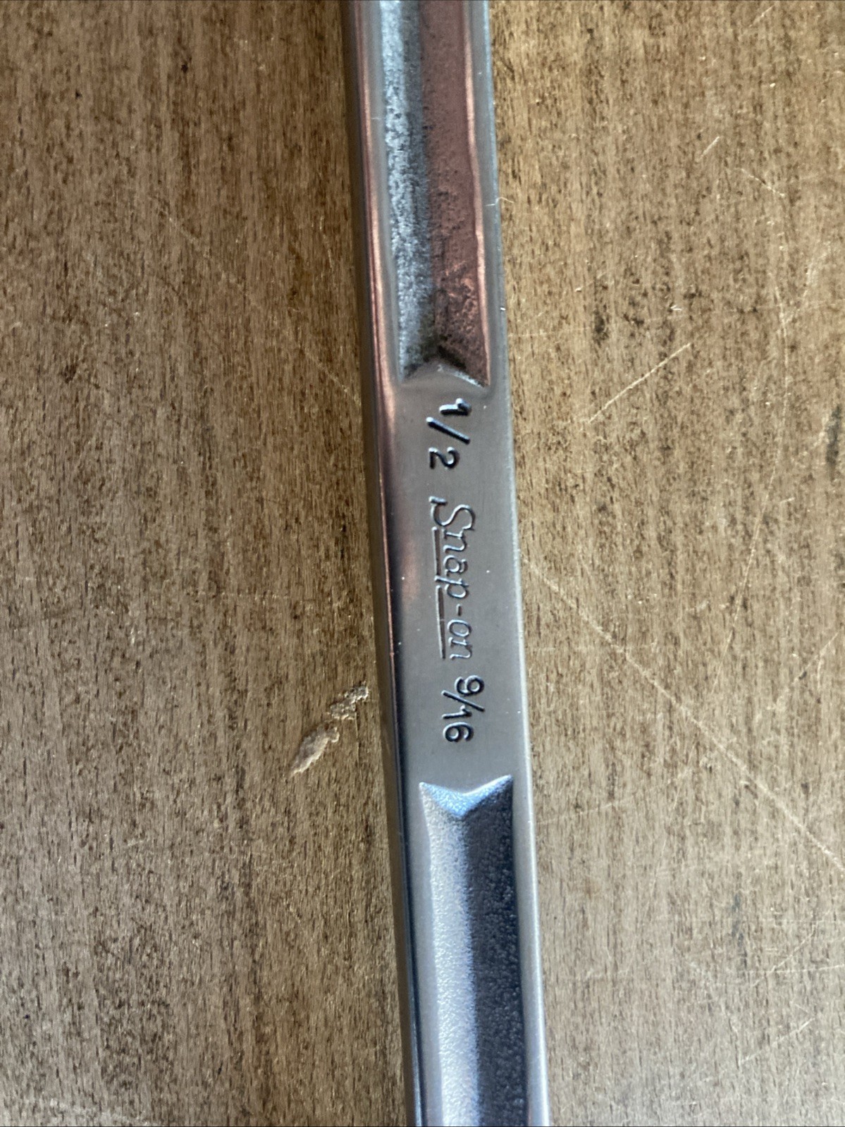 Vintage Snap-On USA SAE 1/2″ x 9/16″ Dual Head Flare Nut Line Wrench RXV-1618-S
