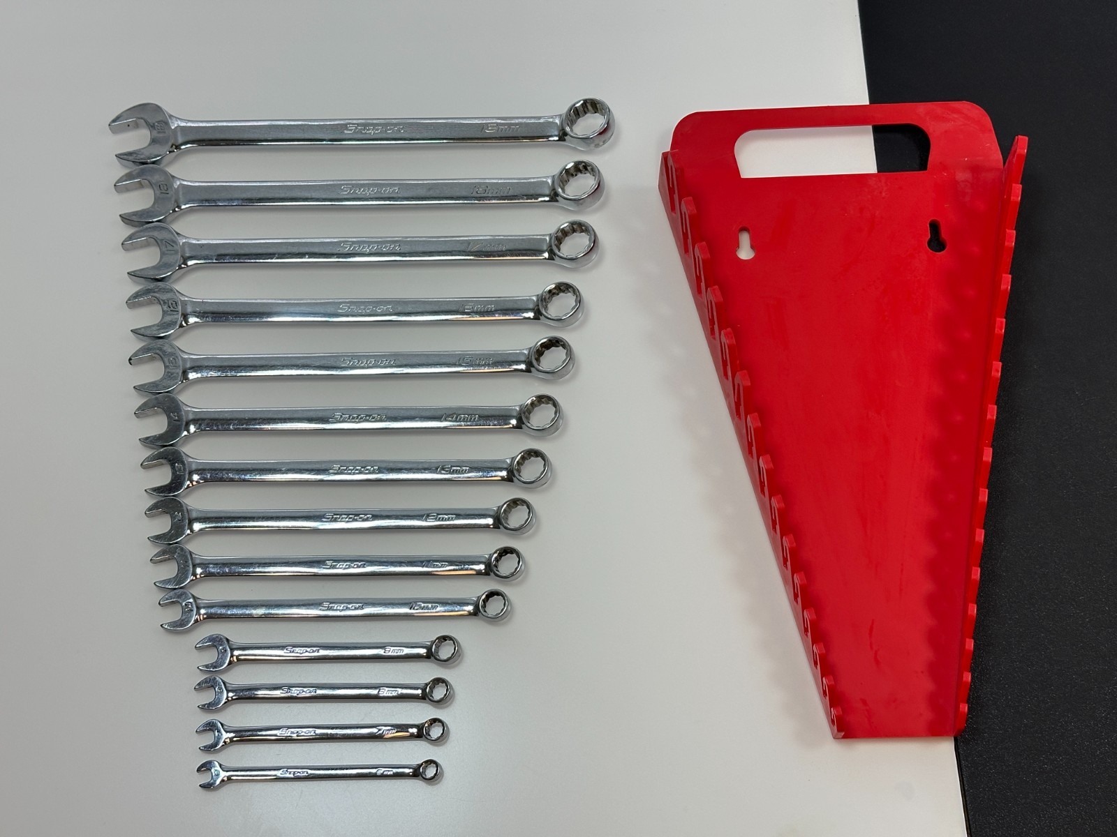 🇺🇸 Snap On Tools USA 14pc Metric 6-19mm Combination Wrench Set OEXM710 + 6-9mm