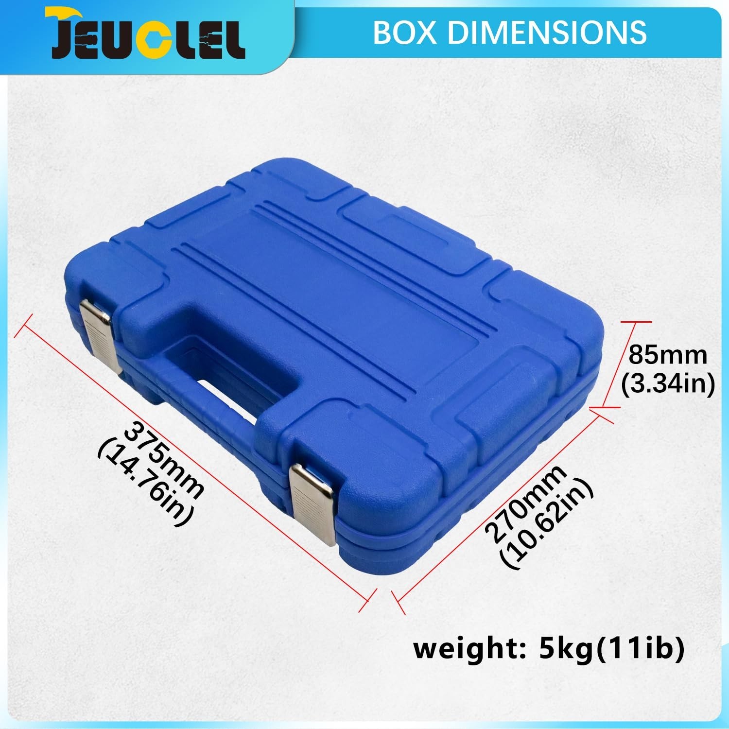 18PCS Thin Wall Lug Nut Socket Set, 1/2″ Drive, 6 & 12 Point, Impact Extension B