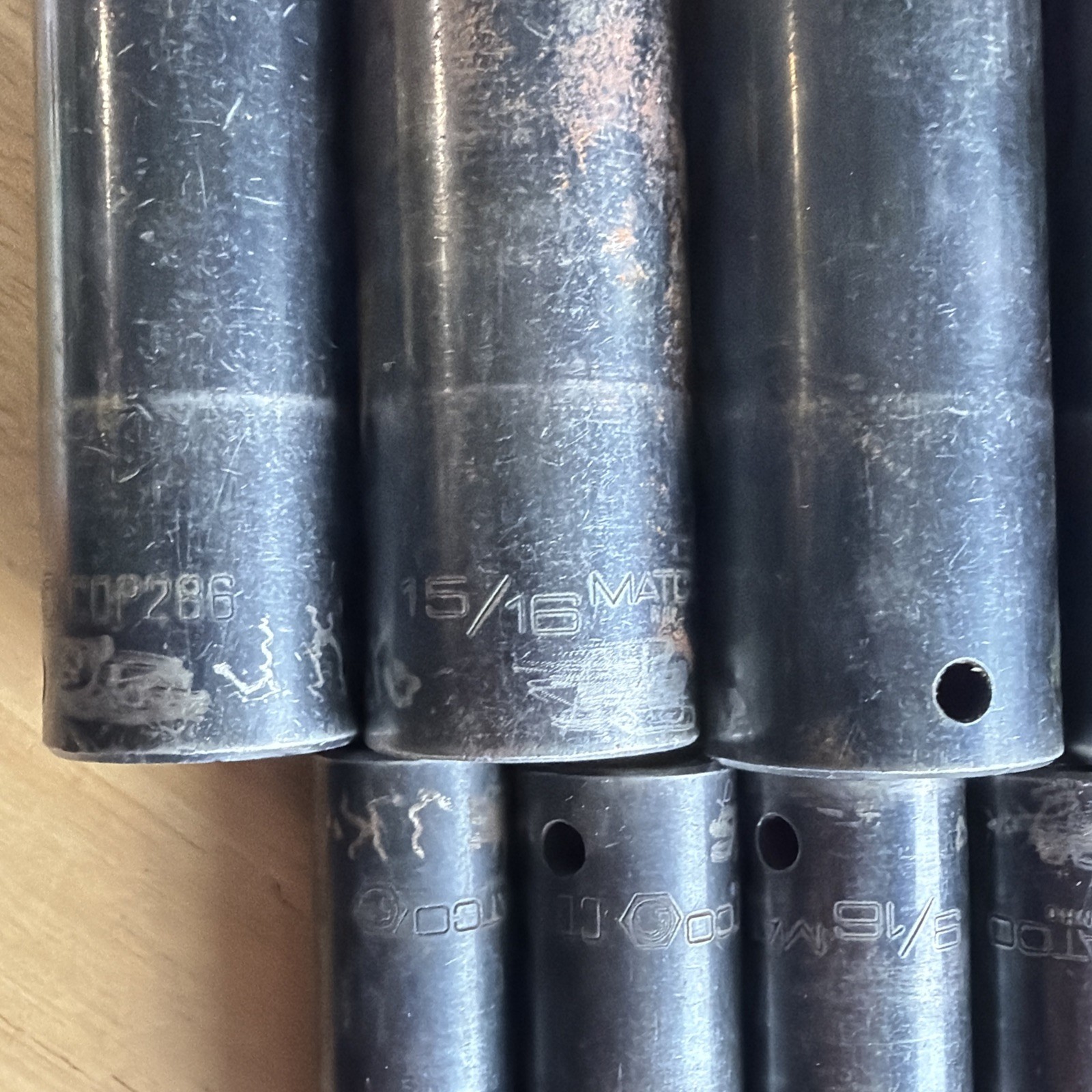 Matco Tools 13pc SAE Deep Socket Set 1/2″ Drive 6 Point 7/16″ to 1-1/4″ USA READ