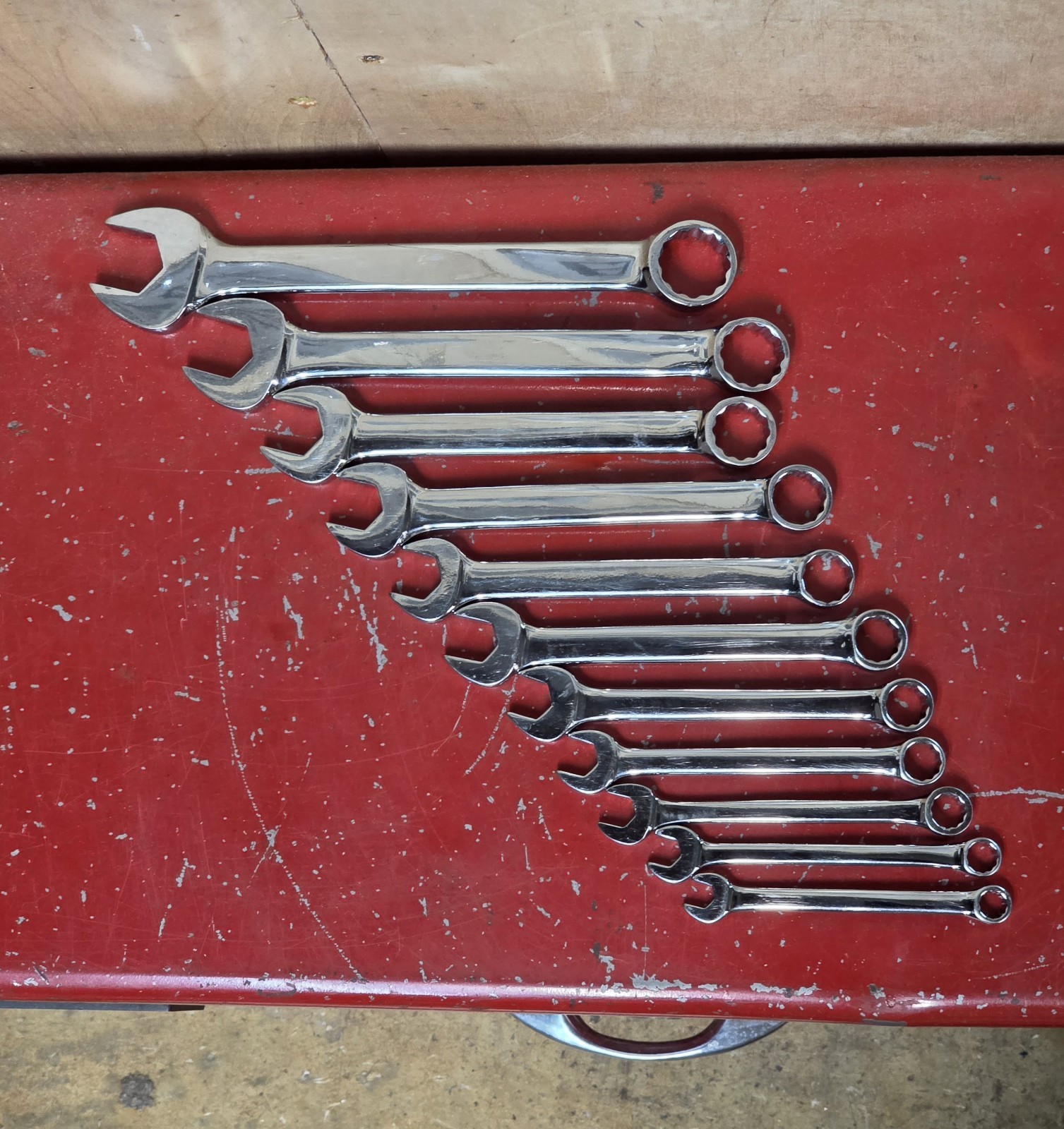 Bonney Tools Metric 11pc Short Combination Wrench Set 12pt B-80713 7-15 17, 19mm