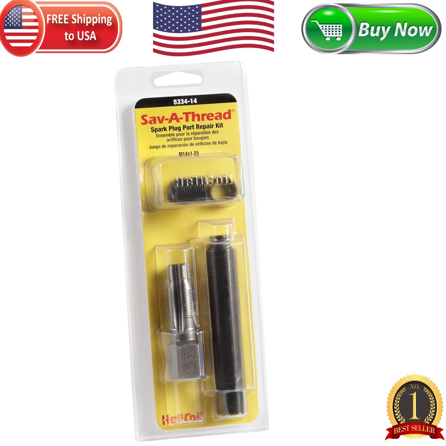 Complete M14 x 1.25 Thread Repair Kit – Professional Quality for DIY Repairs