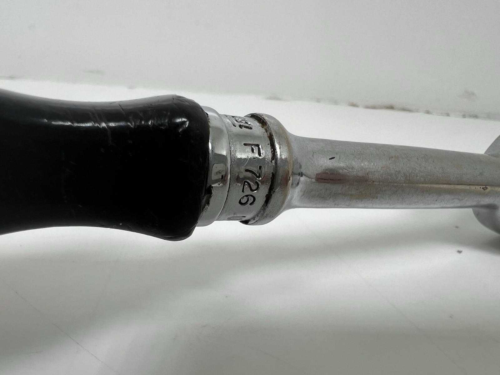 Snap-on F726 3/8” Drive Round Head Ratchet Soft Grip Dual 80 USA Made