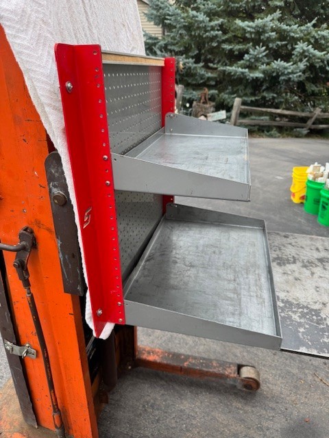Snap On Tool Truck 2 Shelf Wall Mount Parts Cabinet Dealer Display