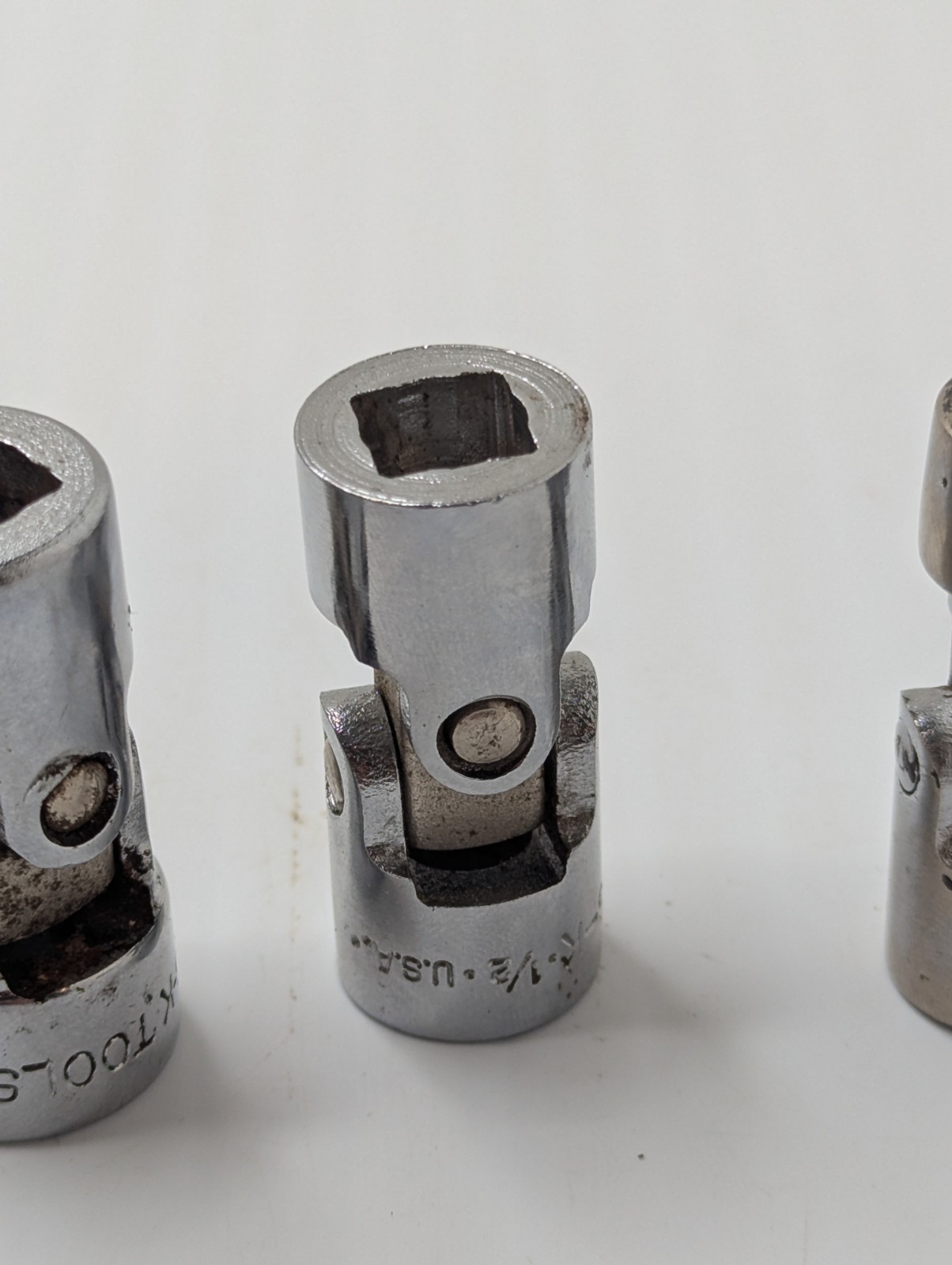 Lot Of 3 S-K 3/8″ Drive Universal Swivel Sockets 6-point 7/16, 1/2 & 9/16