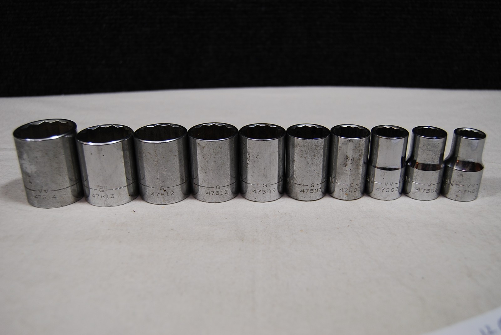 Craftsman 1/2″ Drive 12 Point SAE 10pc set of Sockets