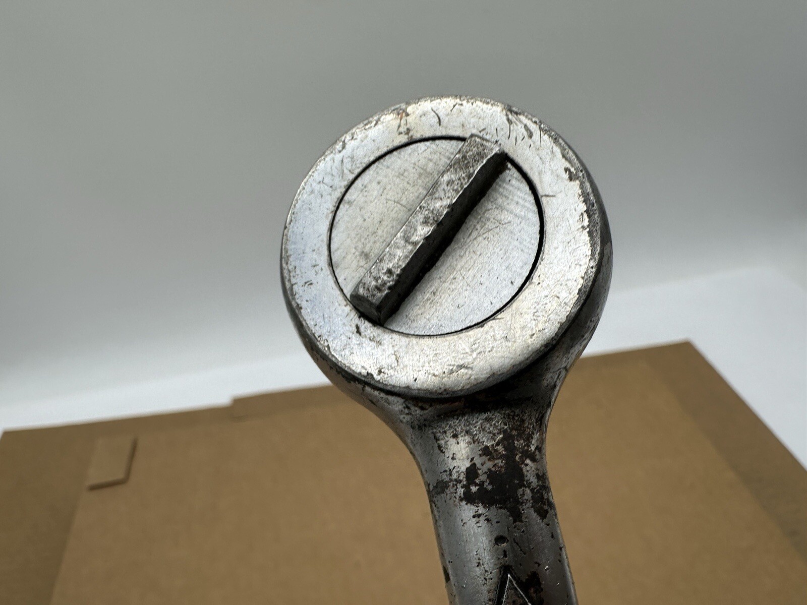 Vintage S-K Tools 1/2″ Drive Ratchet 42470 USA 10″ long Knurled Round head