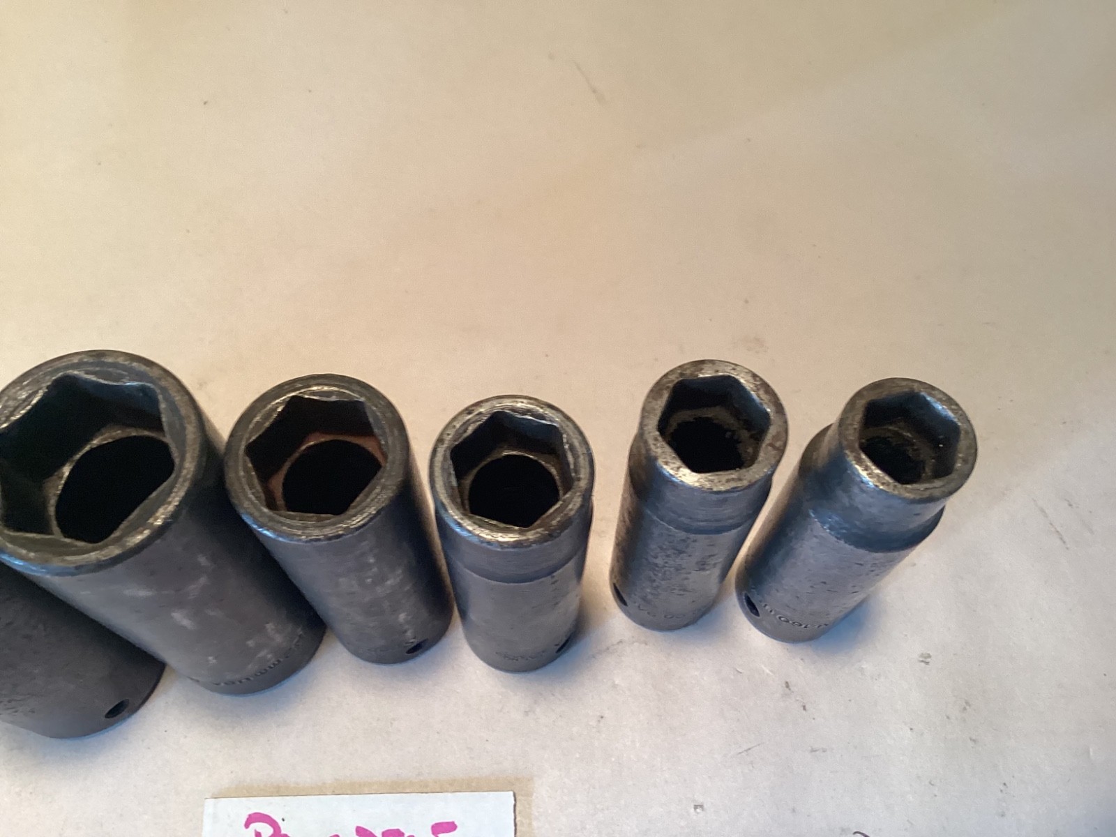 Snap-On deep impact sockets 1/2” 6 point 1” 15/16 7/8 1/2 9/16 5/8 11/16 1/2