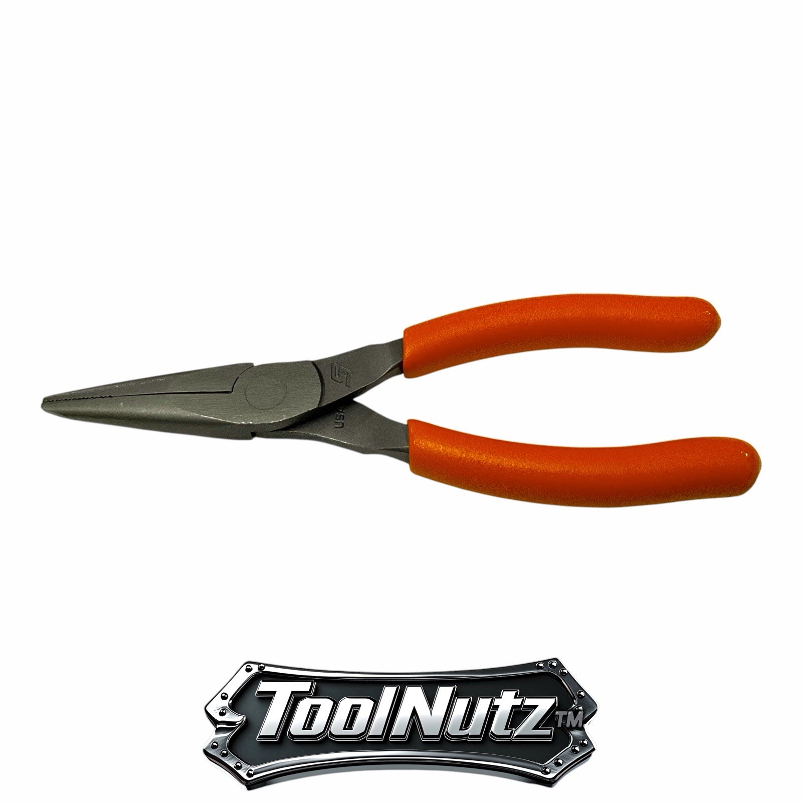 Snap-on Tools NEW 95ACFO 6in ORANGE Soft Grip Rounded Jaw Needle Nose Pliers USA