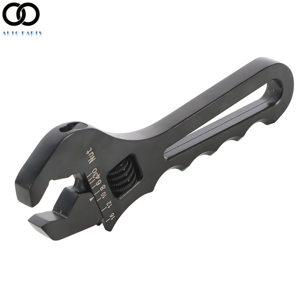 Black Aluminum 3AN 4AN-16AN Adjustable Wrench Tool Spanner For Hose End Fitting