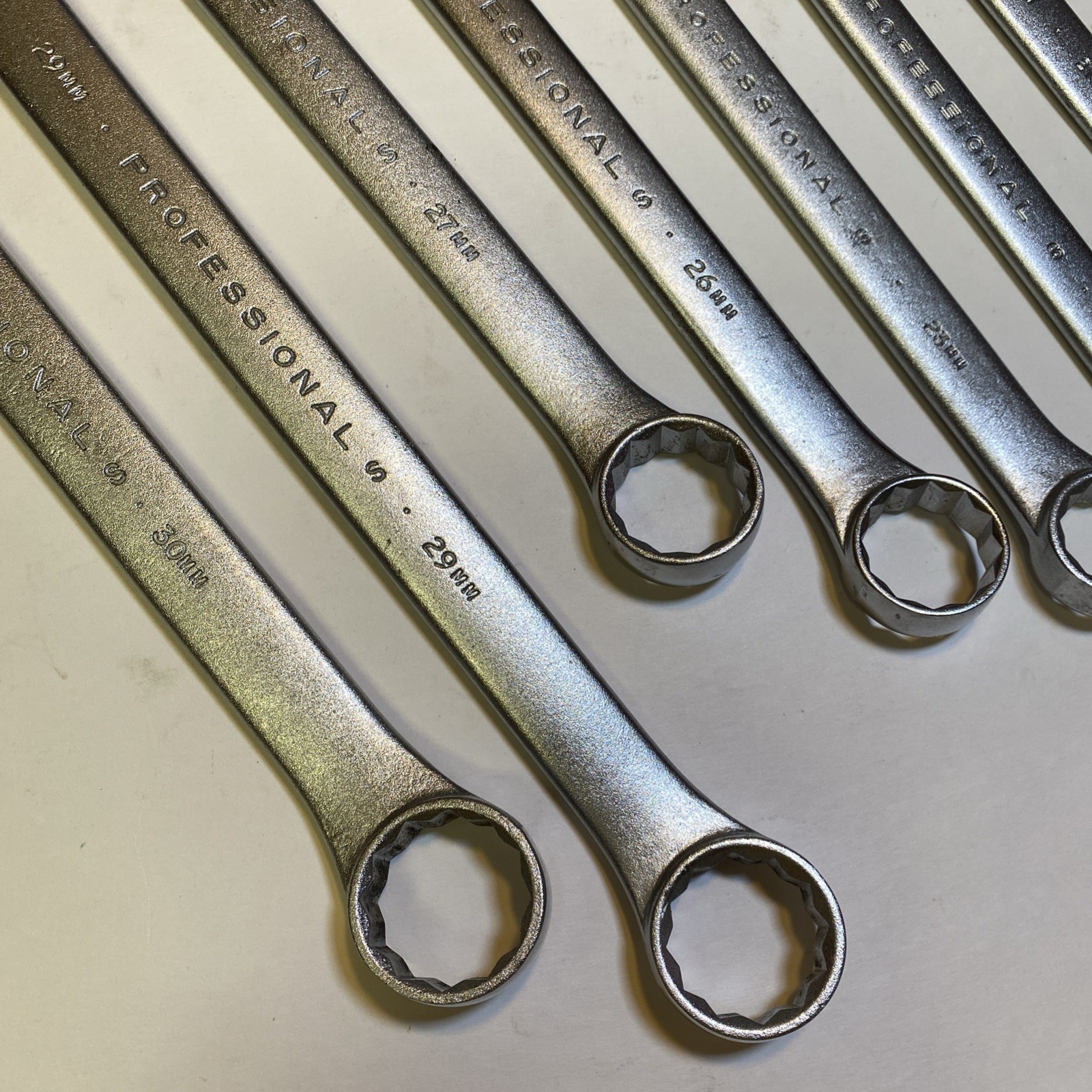 Proto Professional Large Metric Wrenches 8 Piece Set 20mm-30mm USA Made