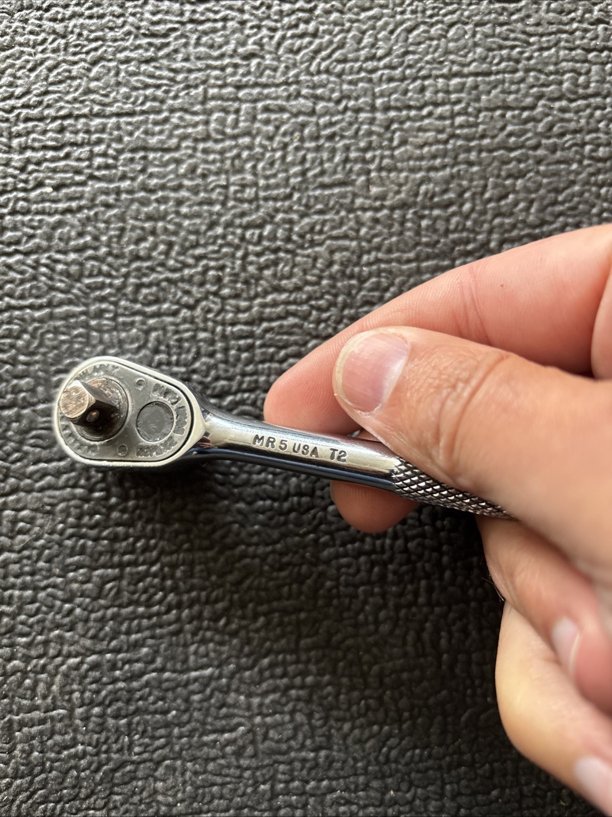 Mac Tools 1/4″ Drive Knurled Ratchet MR5 MR5K Dr USA