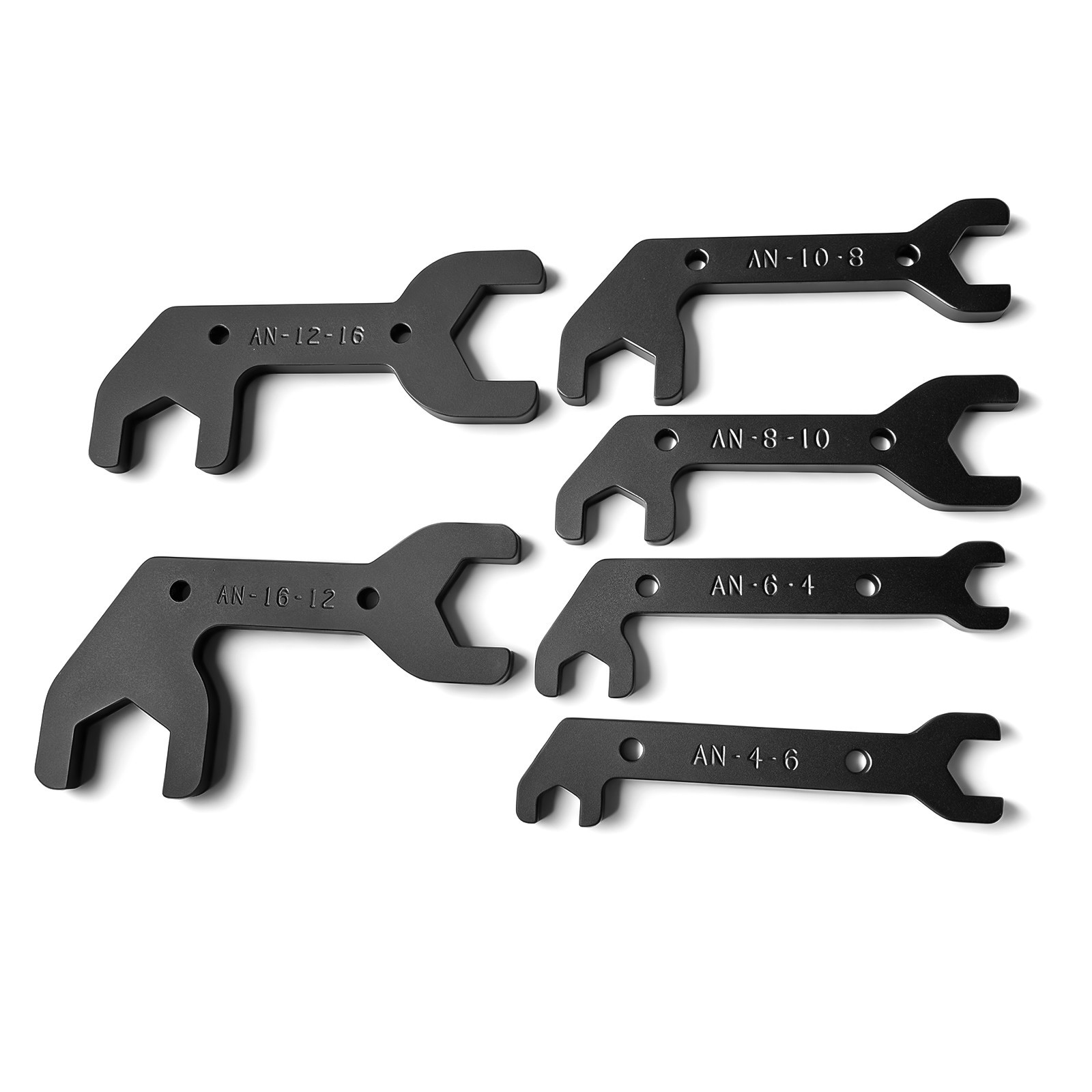 BZBMGMO AN Aluminum AN Fitting Wrench Set (AN4/AN6/AN8/AN10/AN12/AN16)，6-Piece