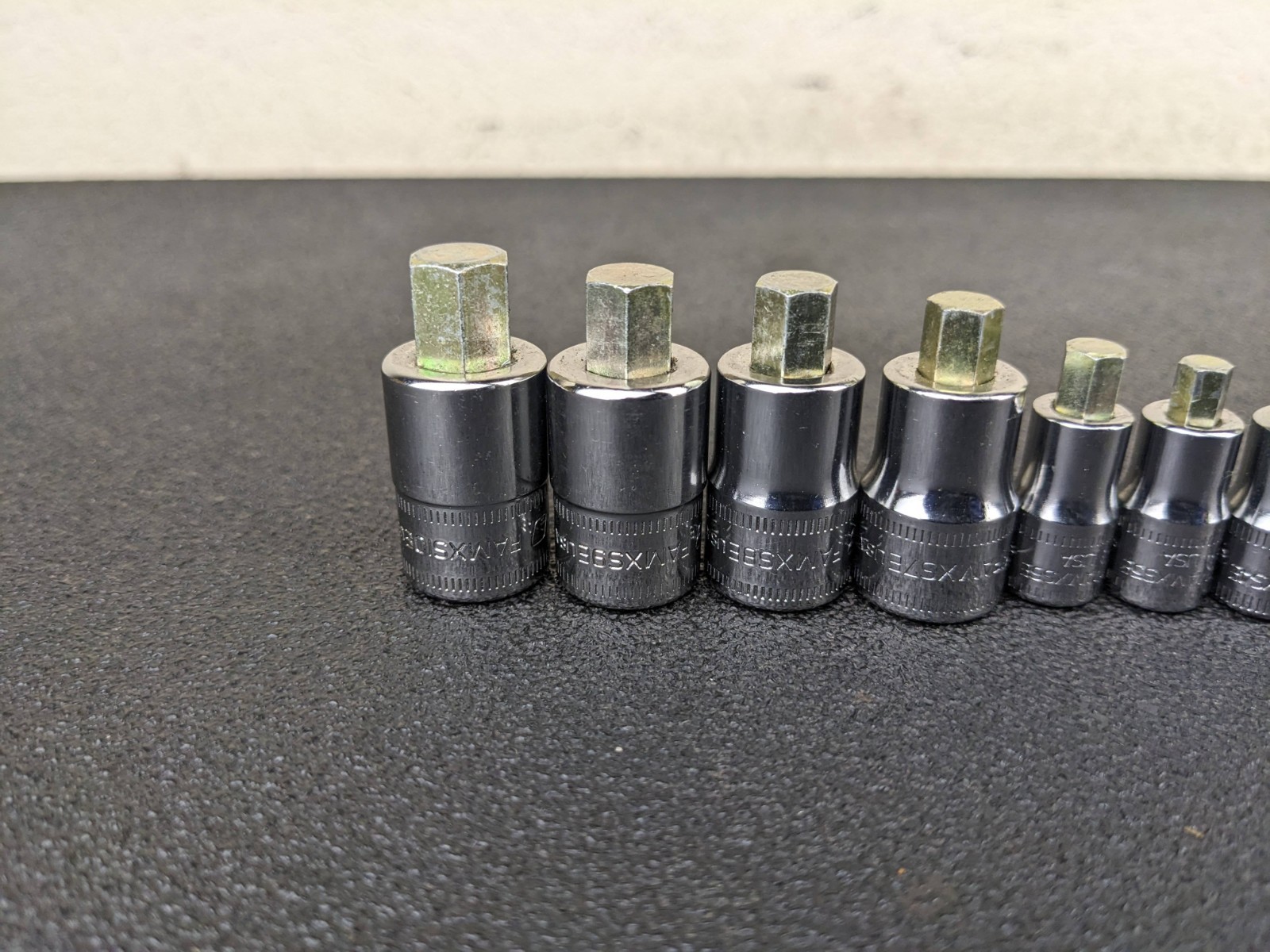 #bp503 Snap-on 1/4″ 3/8″ Drives Stubby Metric Hex Socket driver Set 208EFTAMXSY