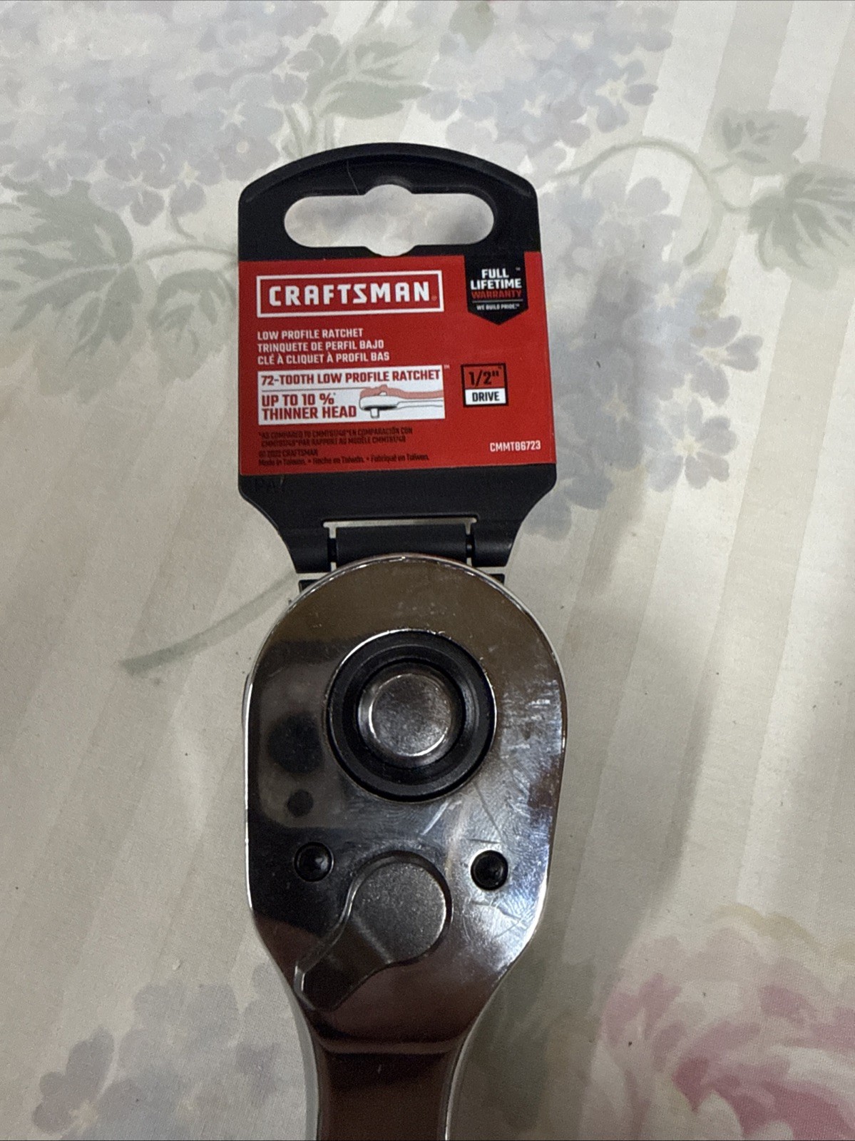 Craftsman CMMT86723 1/2″ Dr Chrome 72 Tooth Quick Release Ratchet New