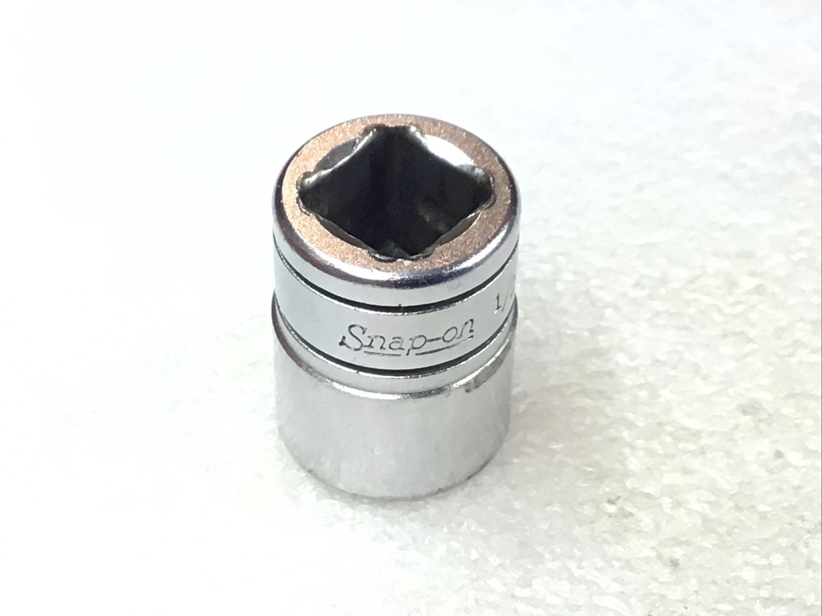Snap On F161 – 1/2”, SAE, Chrome, 3/8″ Dr., 12-Pt., Shallow, Socket-USA-NICE-