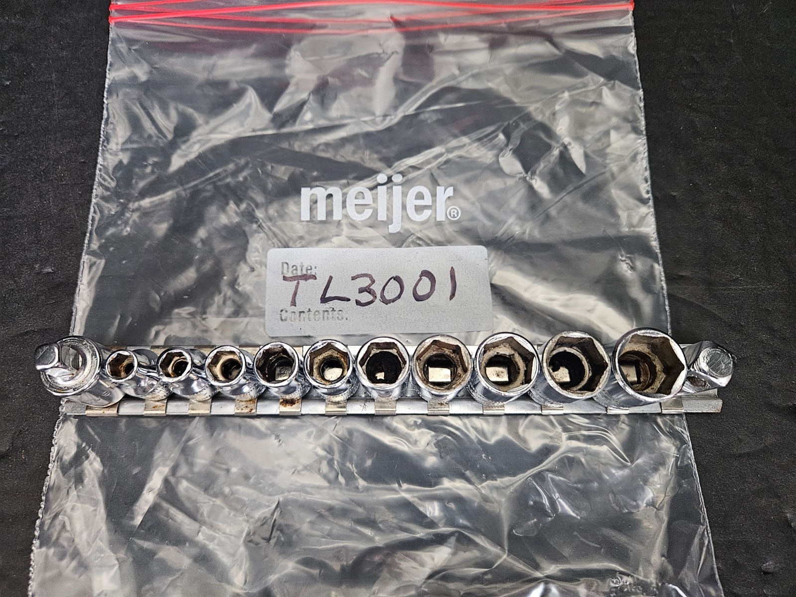SNAP ON #TMM SERIES METRIC 5.5MM-14MM 12 PC 1/4″ DRIVE 6 PT SOCKET SET (TL3001)