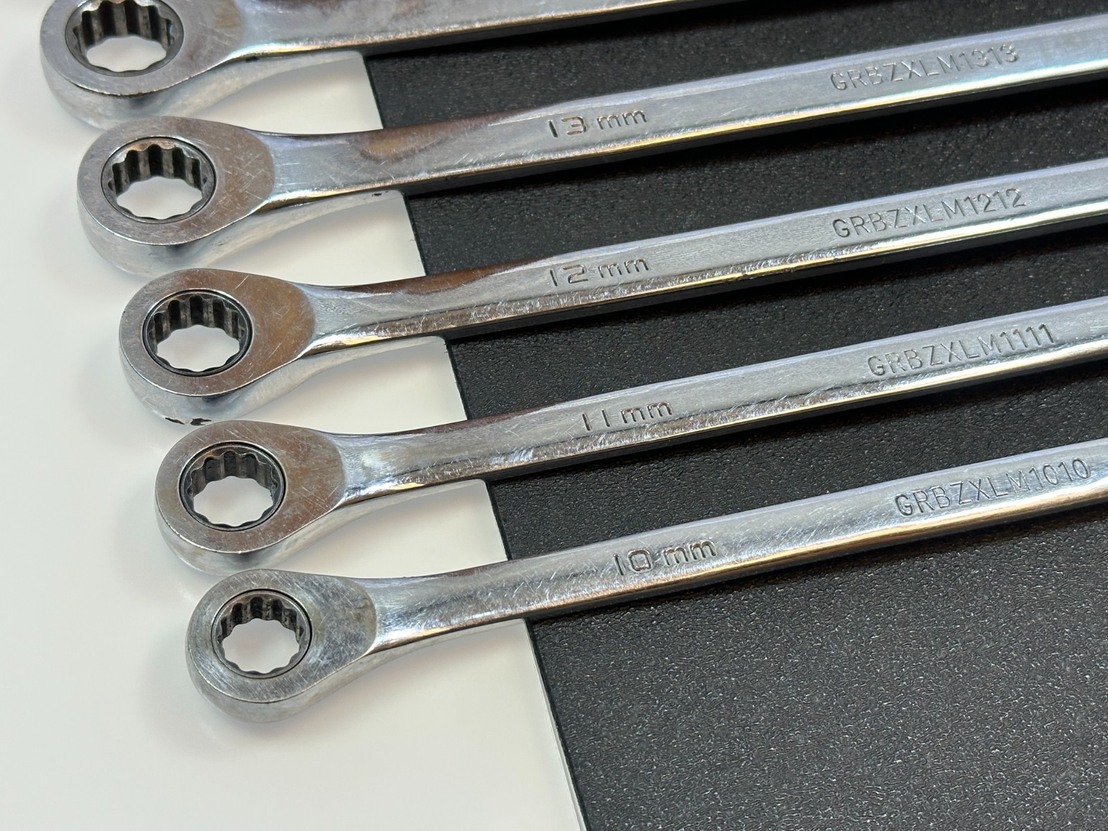 Matco Tools GRBZXLM 10pc Extra Long Metric 10mm-19mm Ratcheting Box Wrench Set